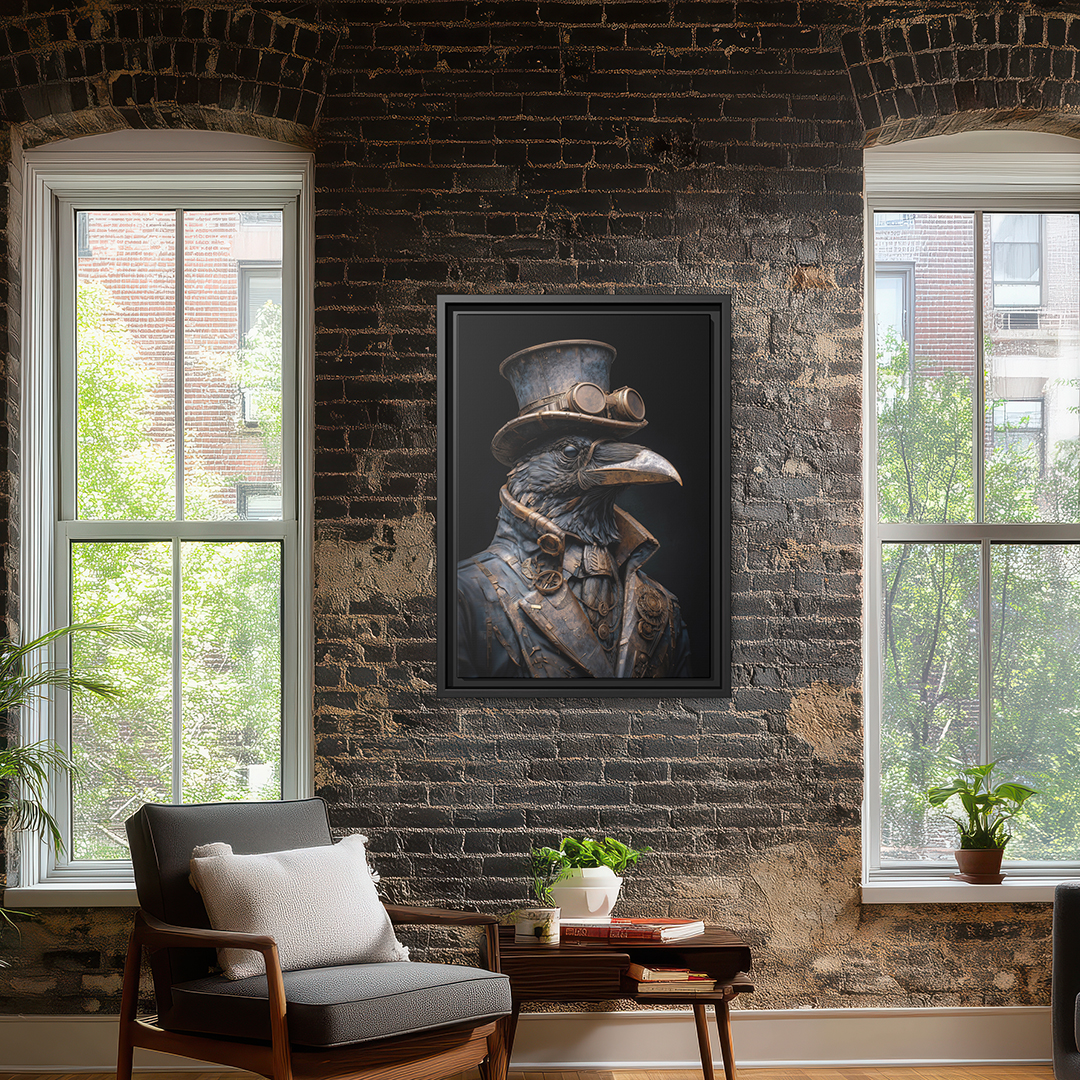 Brass Steampunk Raven – Wall Art