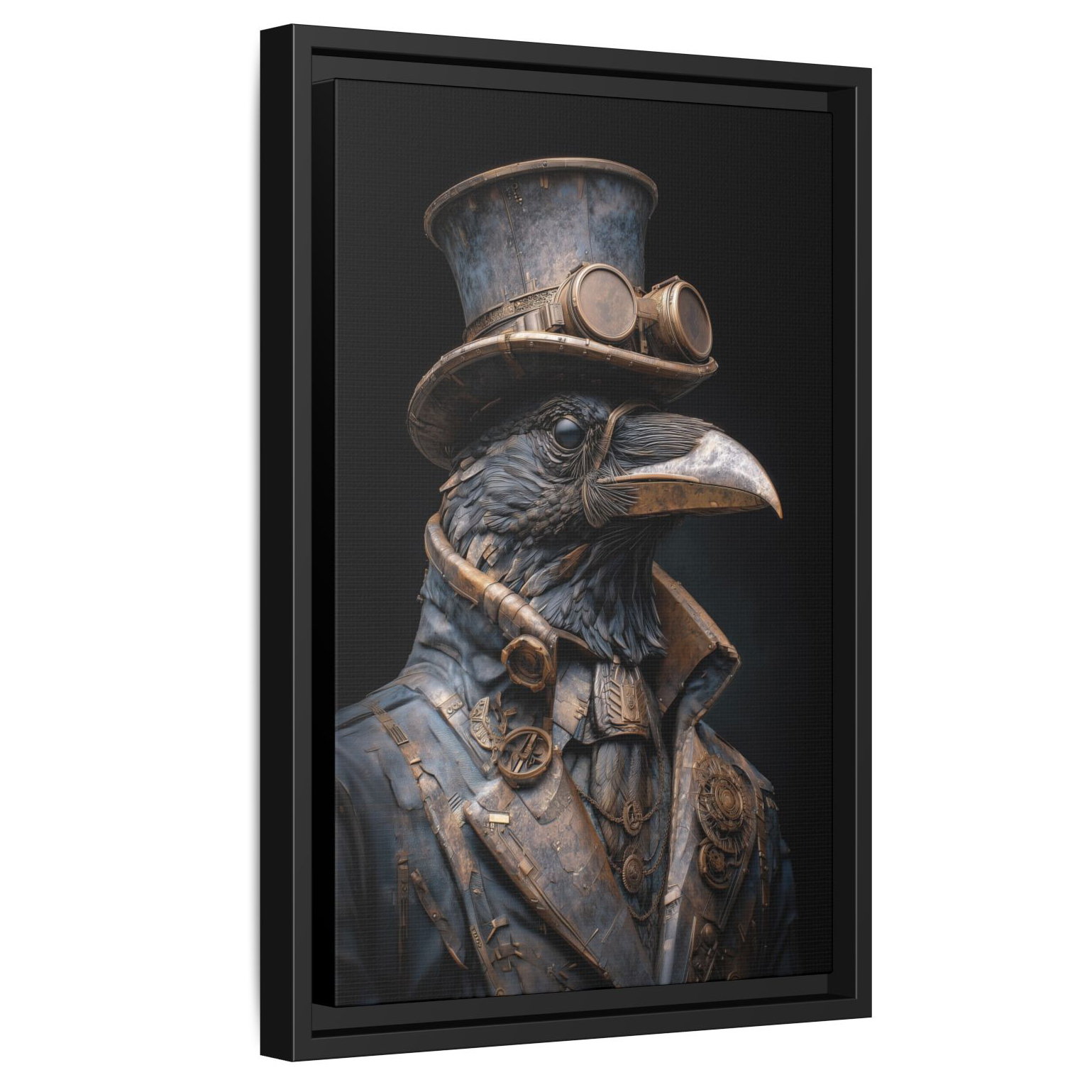 Brass Steampunk Raven – Wall Art