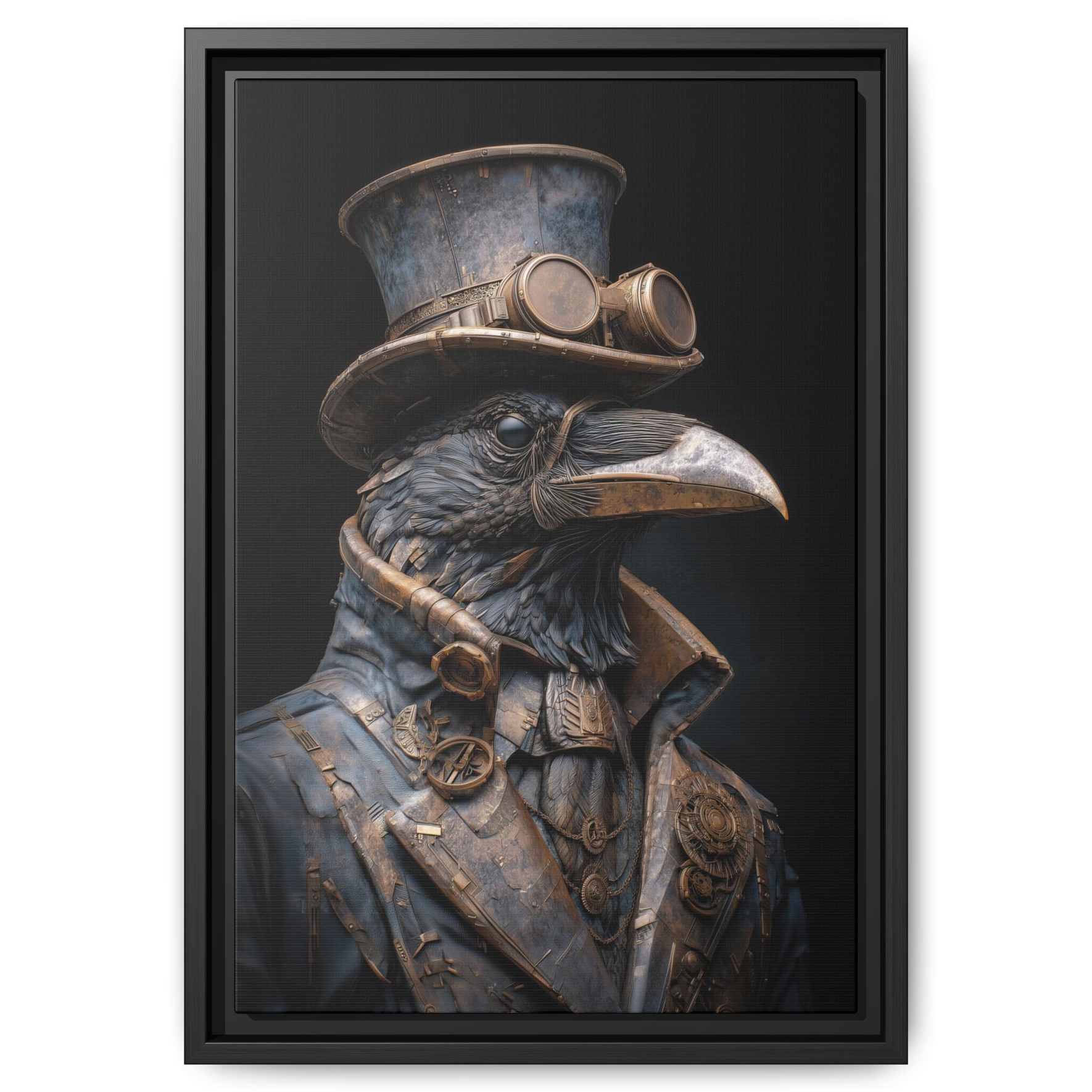 Brass Steampunk Raven – Wall Art