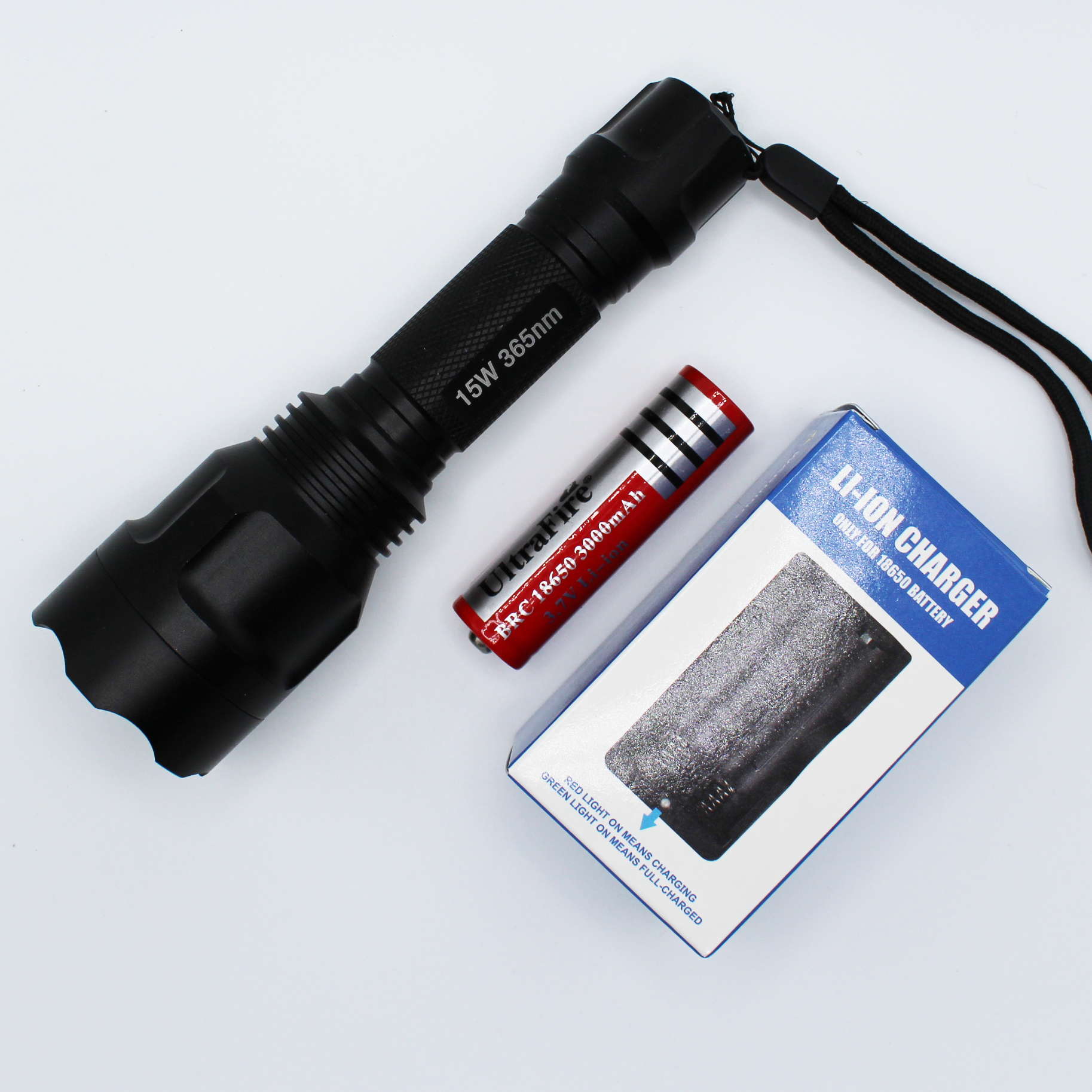 15 Watt 365nm UV Flashlight