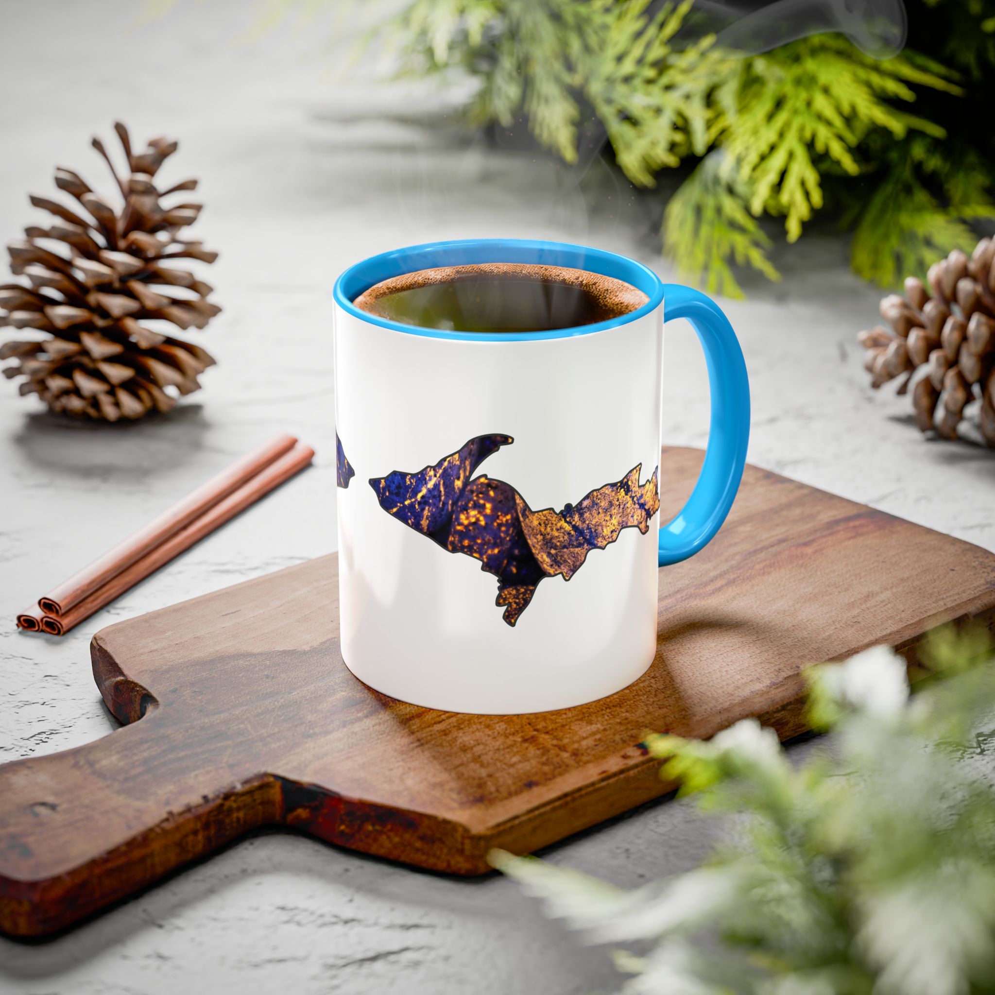 Upper Peninsula Yooperlite Coffee Mug - Multiple Colors