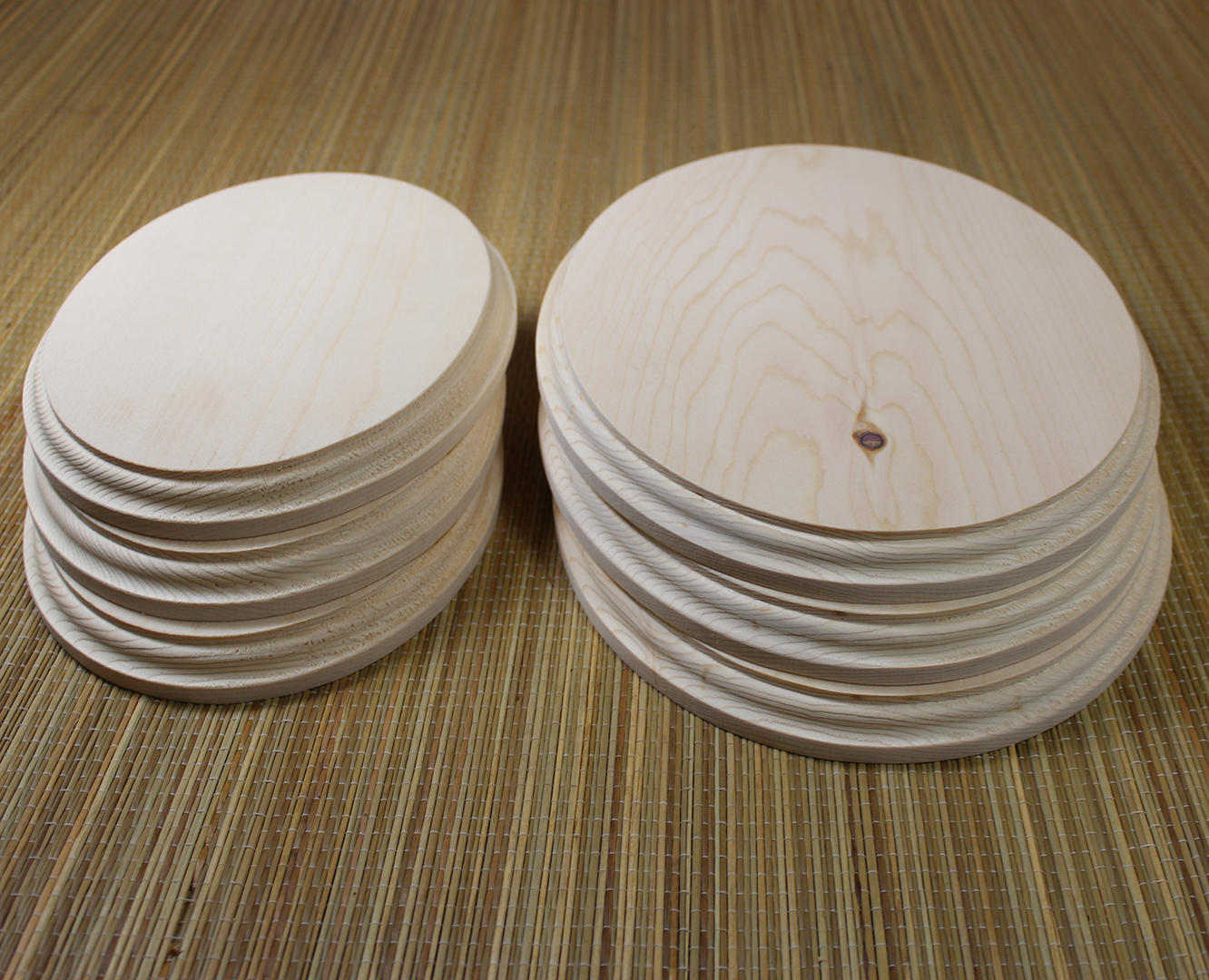 Unfinished Oval 6"x8" or 8"x10" Beveled Pine Sanded Wooden Plaque Sign Blank Sets for DIY Craft Projects or Awards - Ready To Use