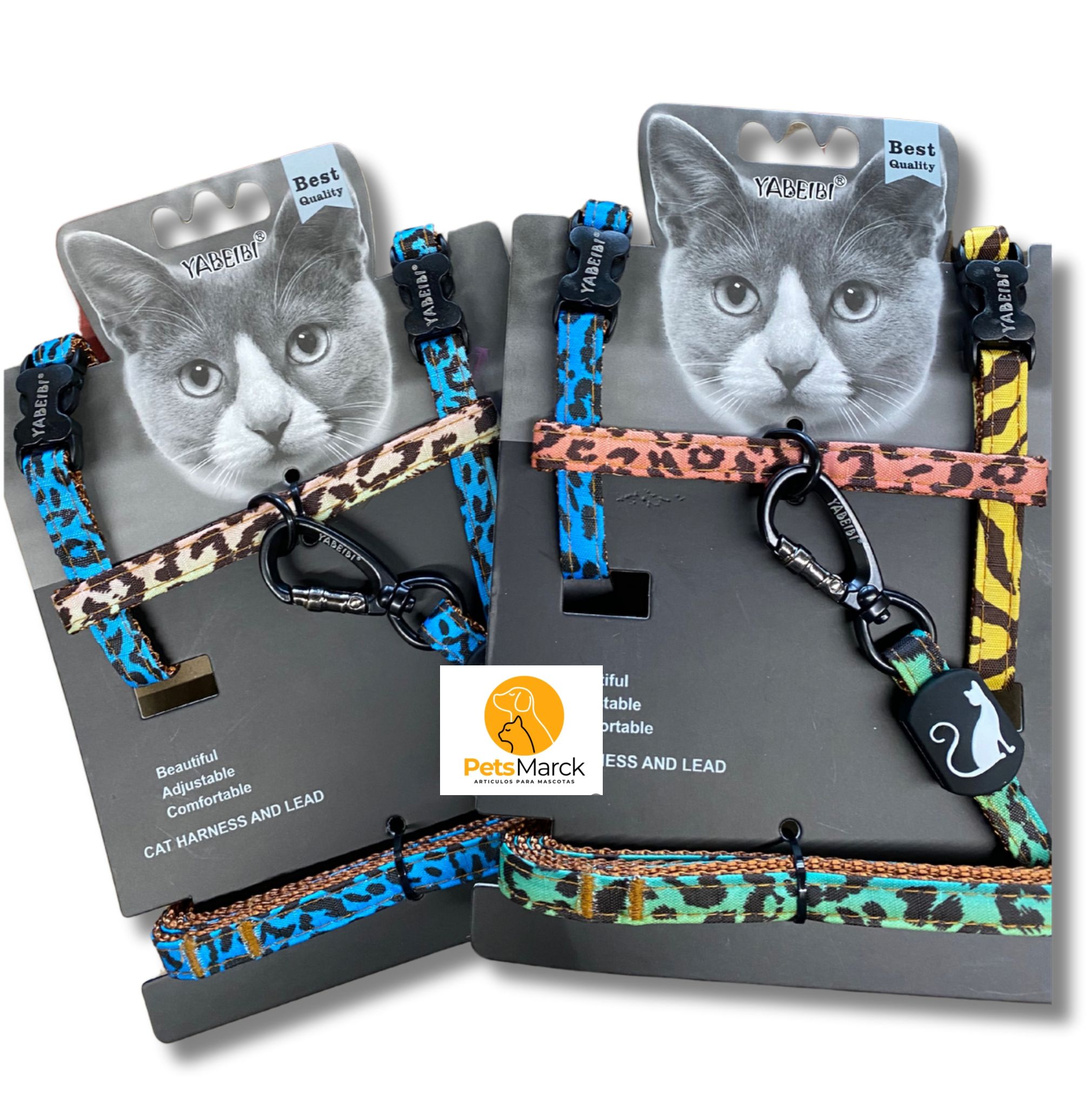 Arnes estampados reforzados Para felinos 