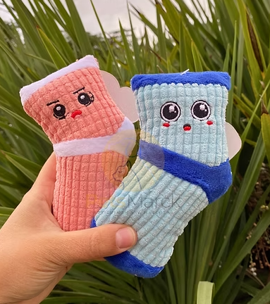 Media de peluche con chifle