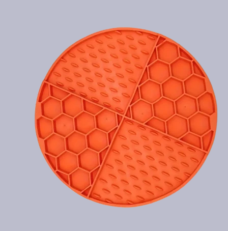Alfombra de lamido rellenable circular 