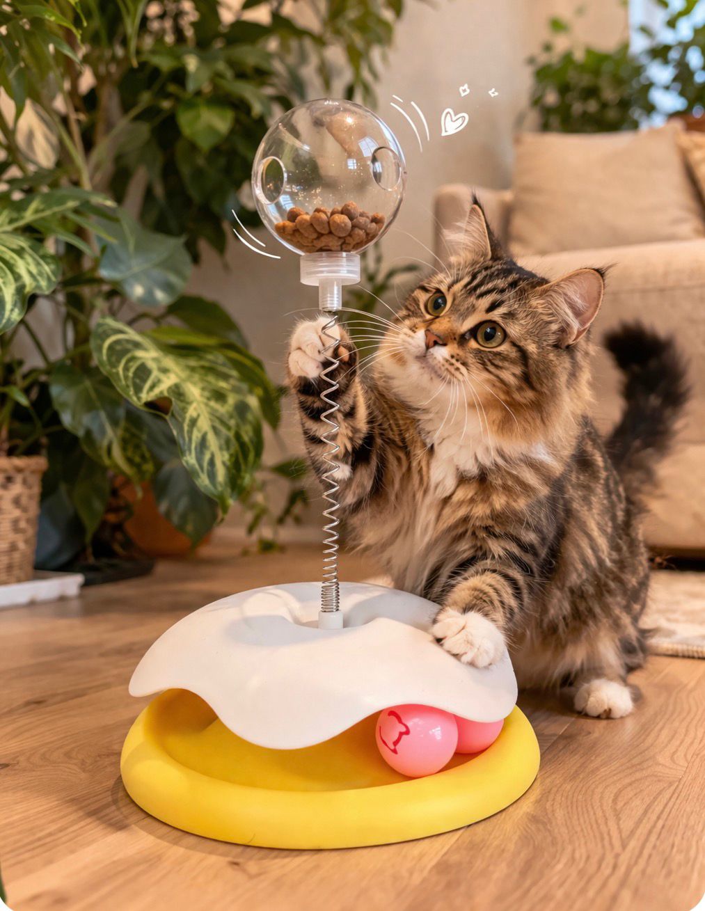 Juguete con dispensador y pelotas