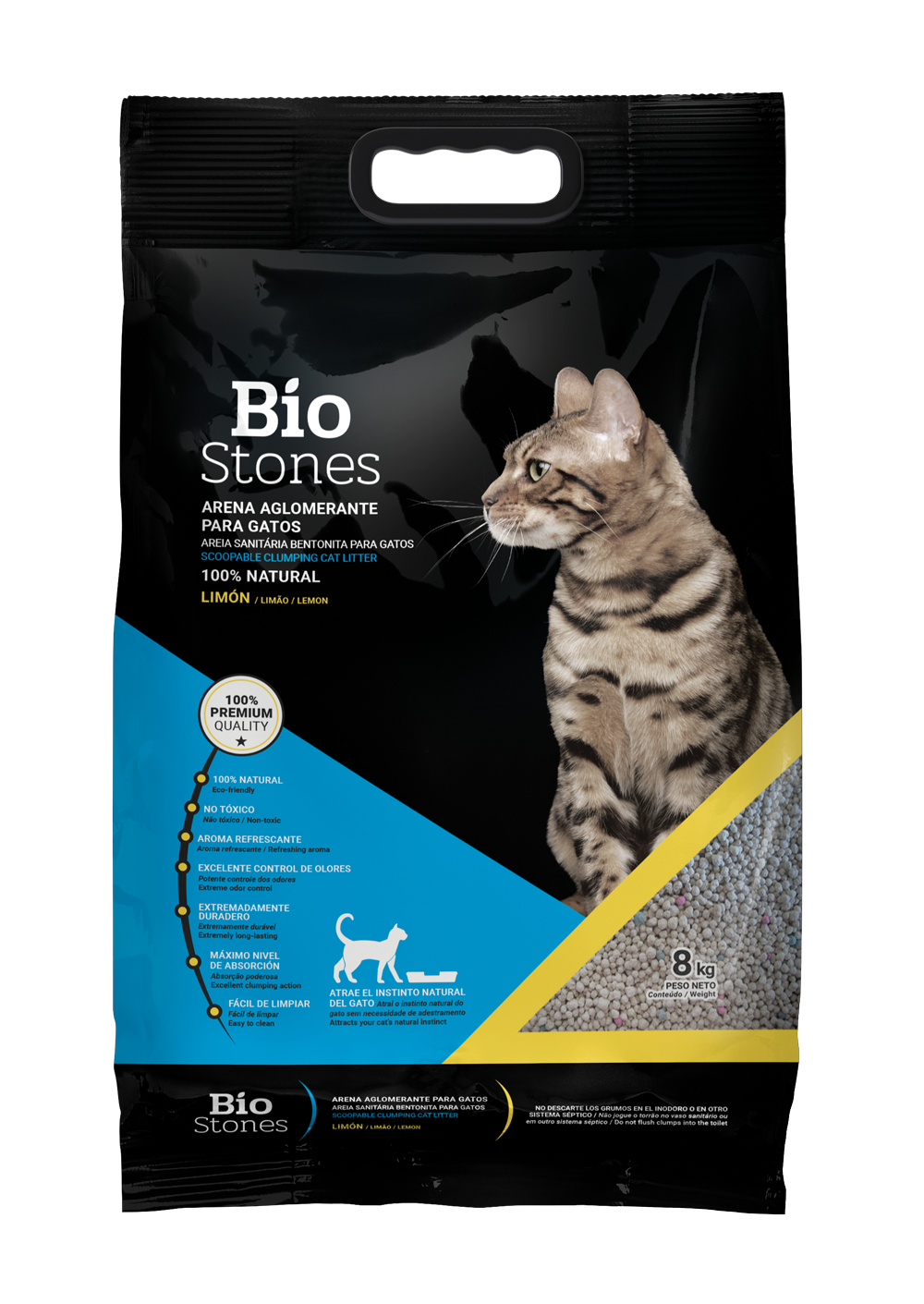  Bentonita sanitaria Bio Stones aglomerante