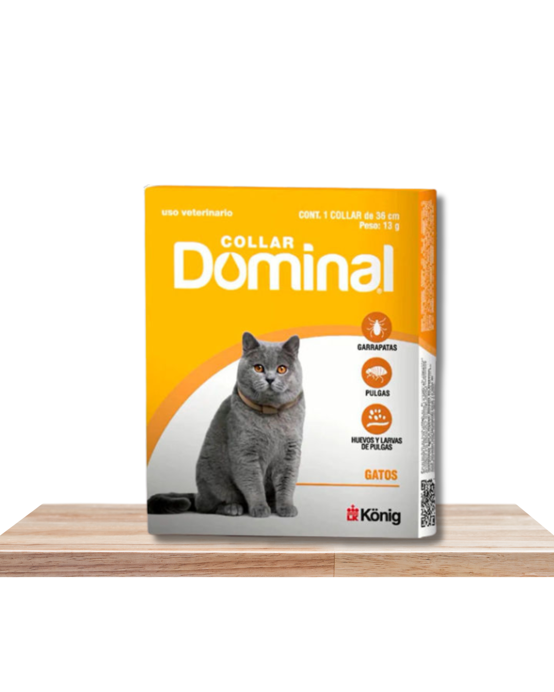 Collares Dominal para pulgas y garrapatas 