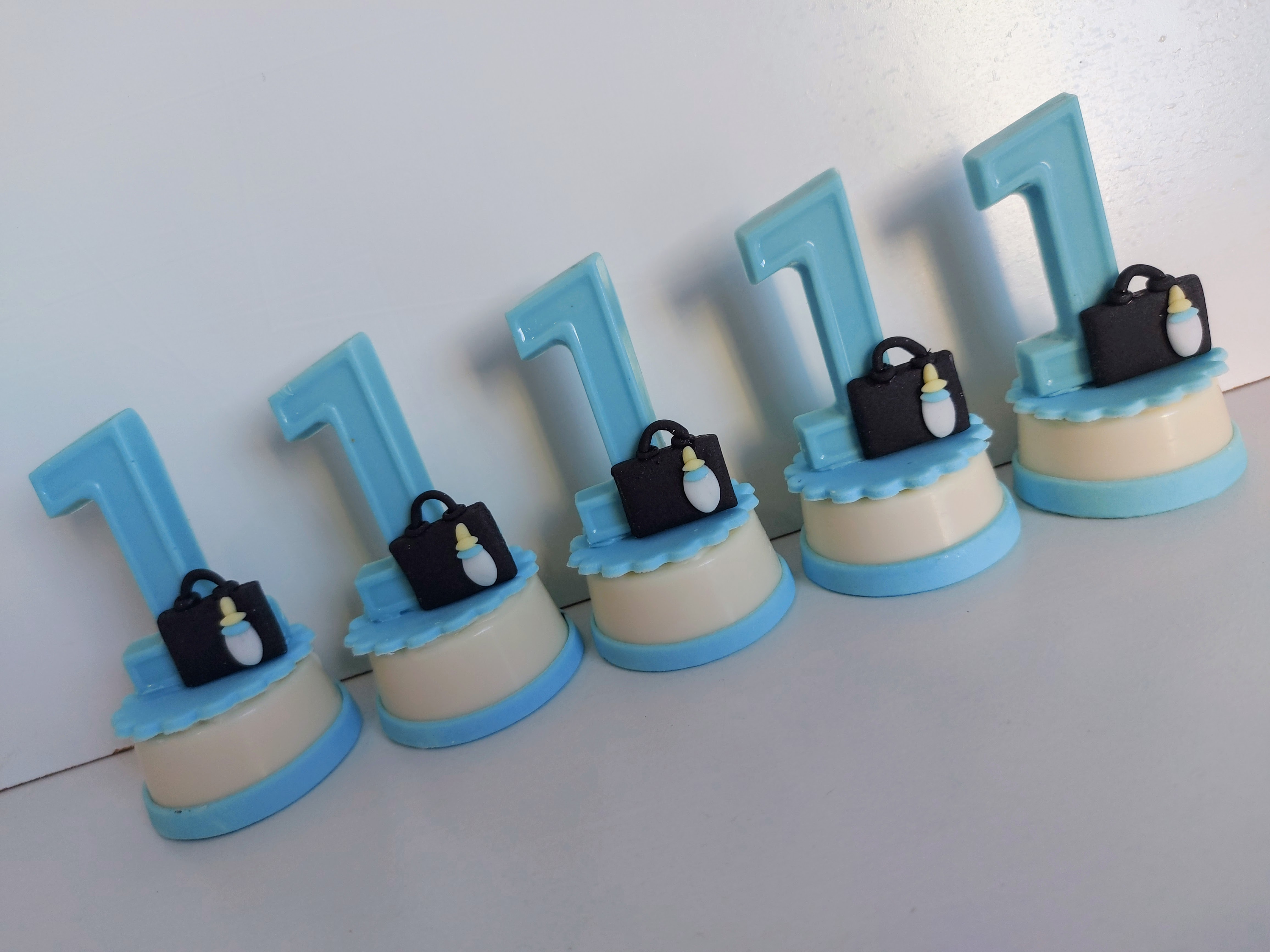 Bombom Grande com Número 3D