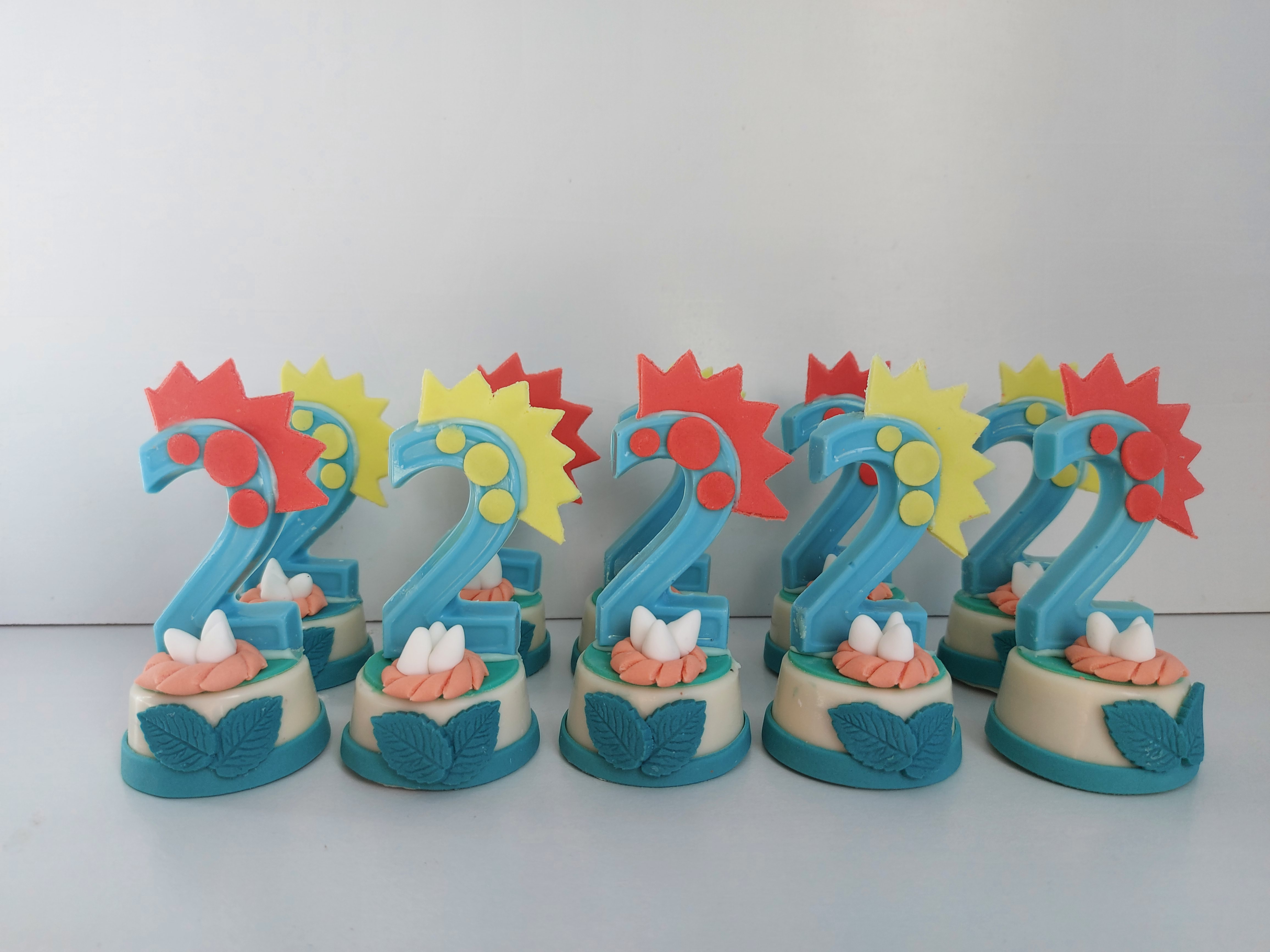 Bombom Grande com Número 3D