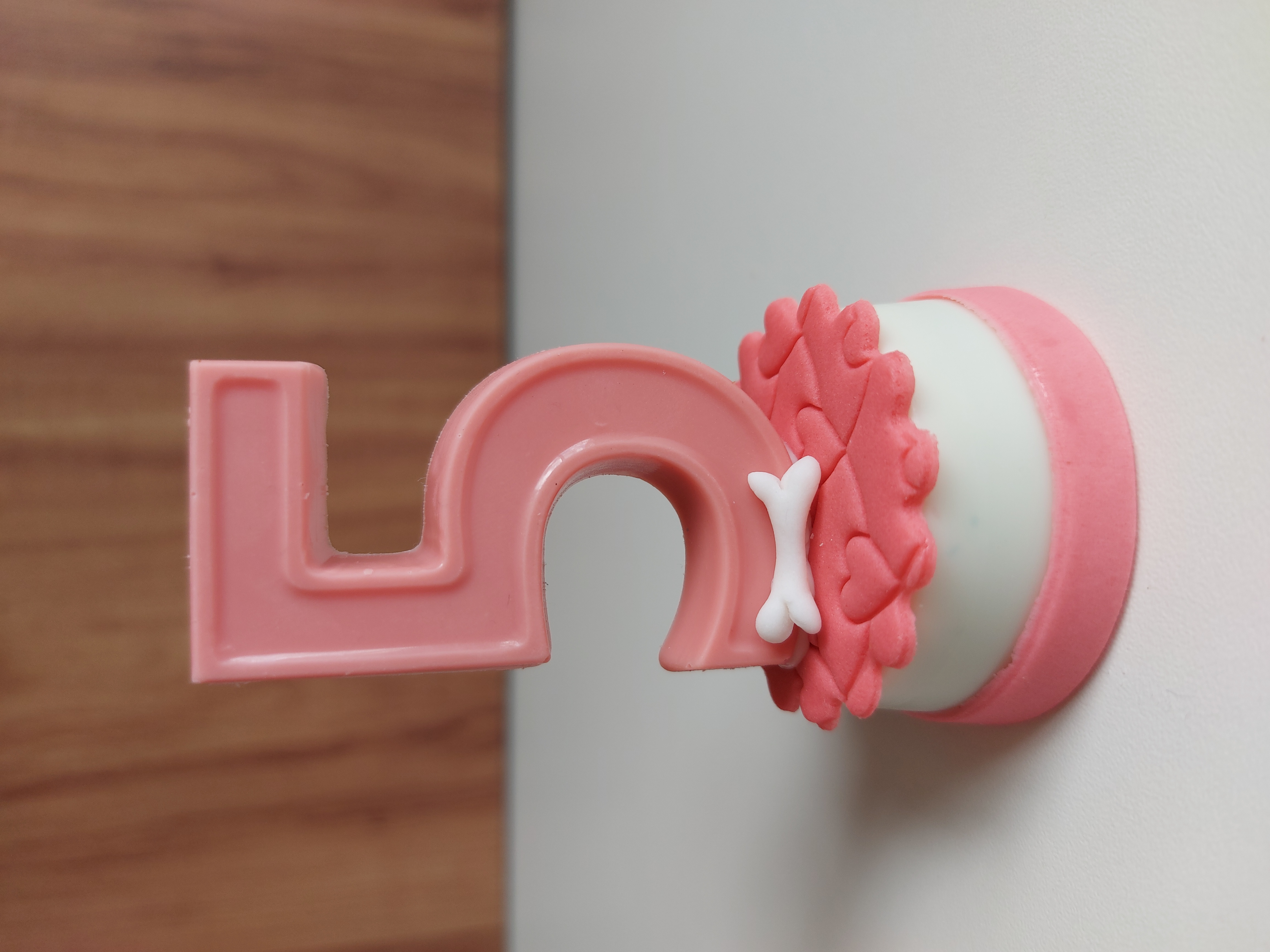 Bombom Grande com Número 3D