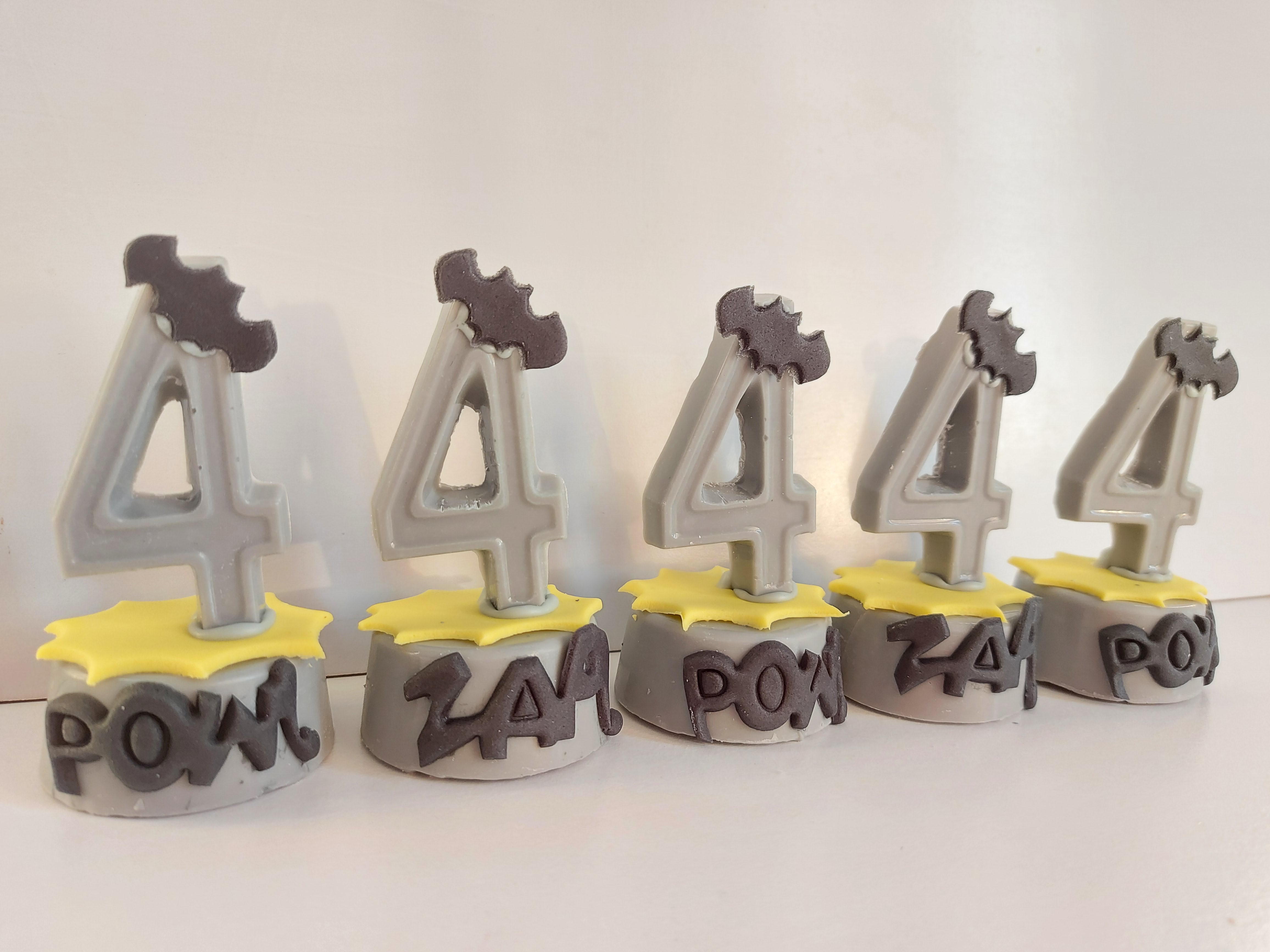 Bombom Grande com Número 3D