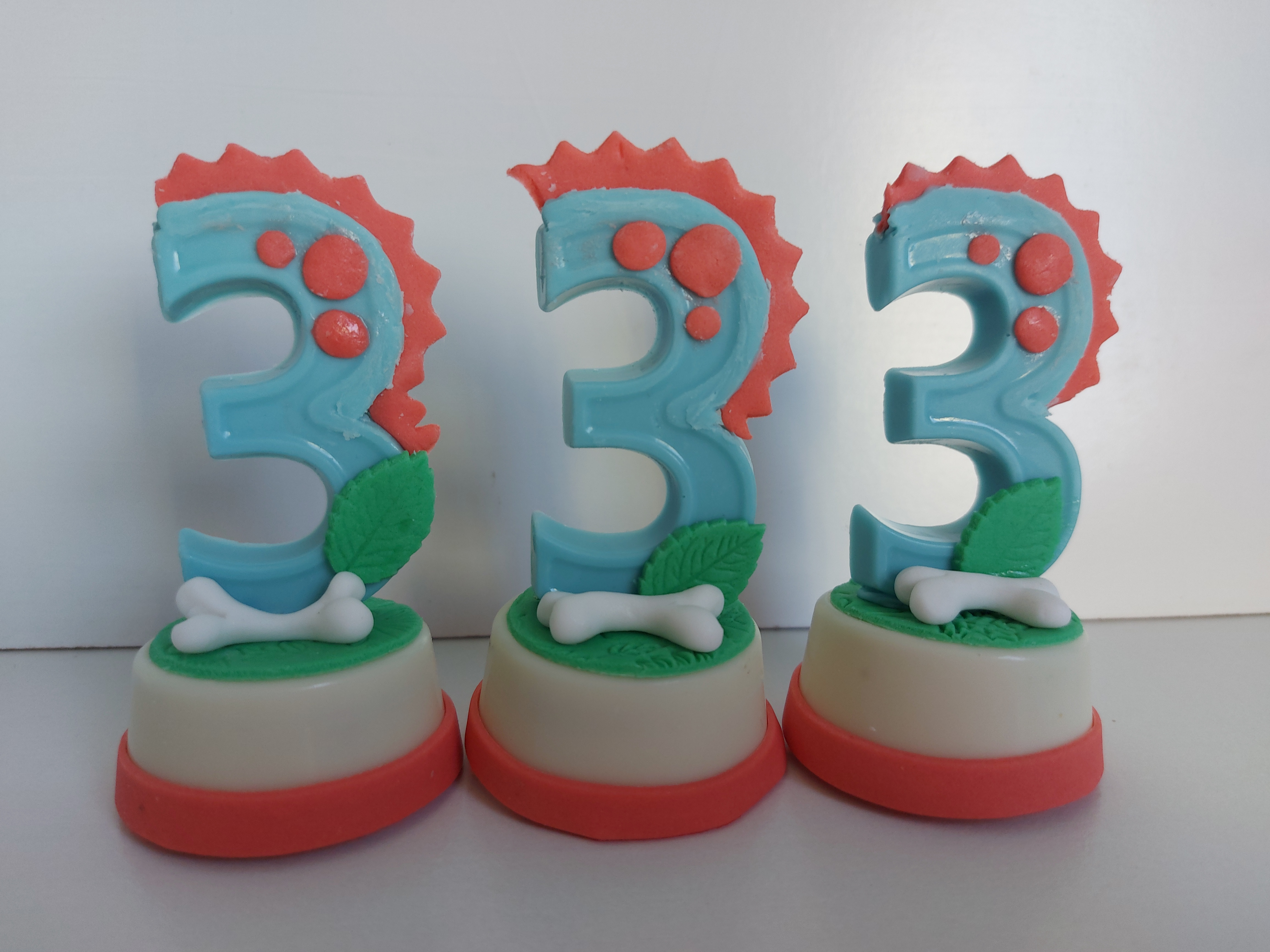 Bombom Grande com Número 3D