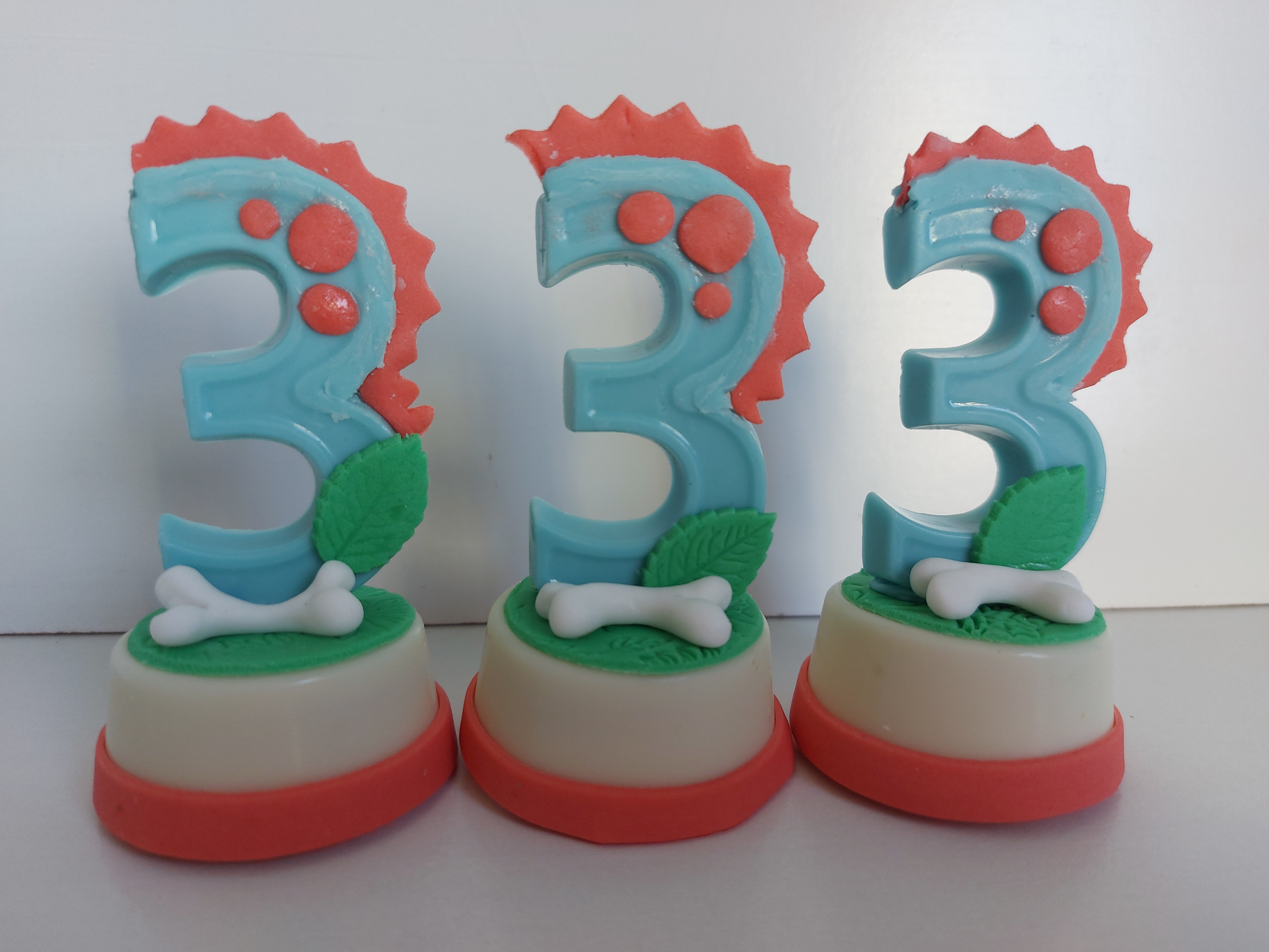 Bombom Grande com Número 3D