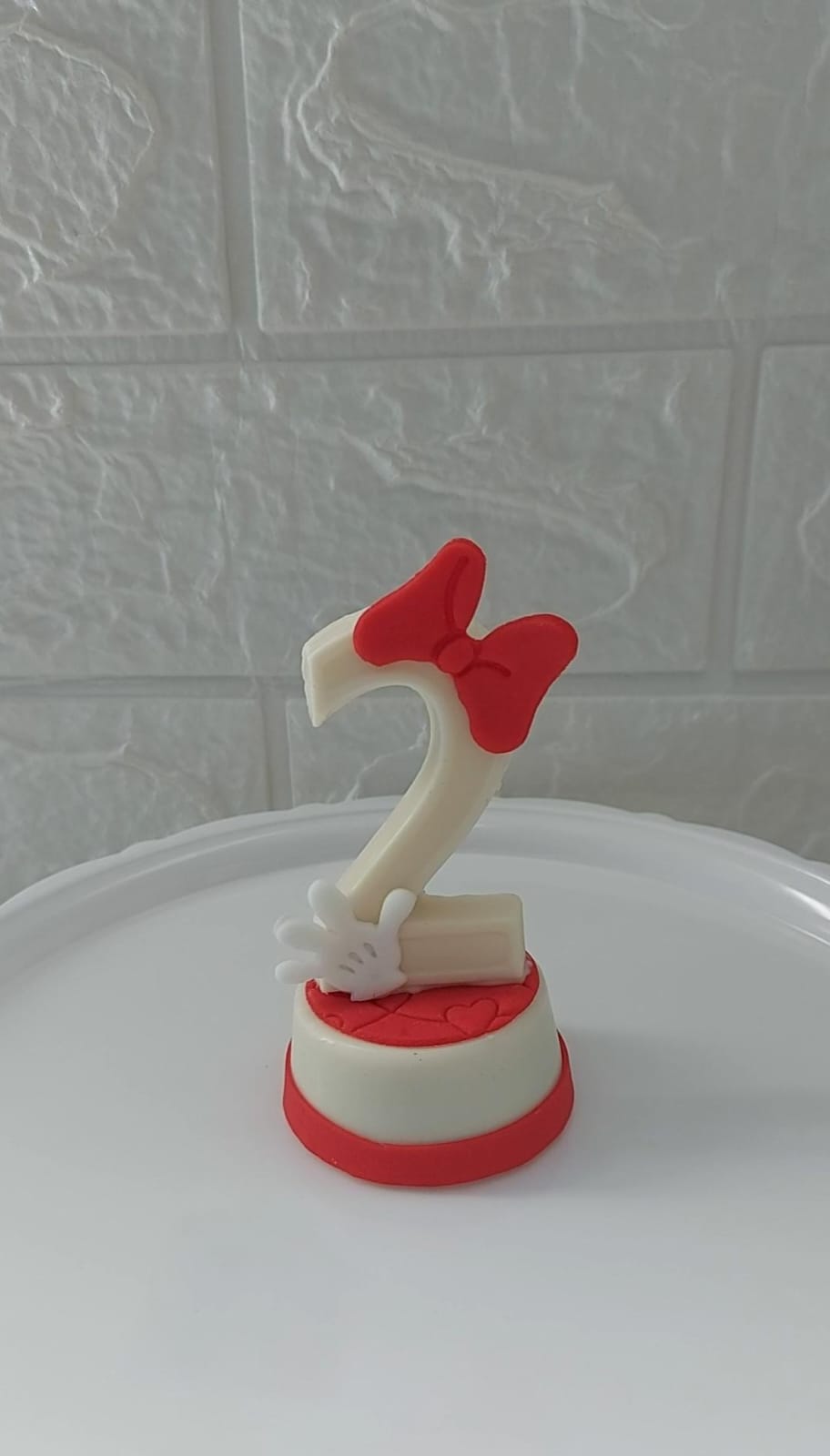 Bombom Grande com Número 3D