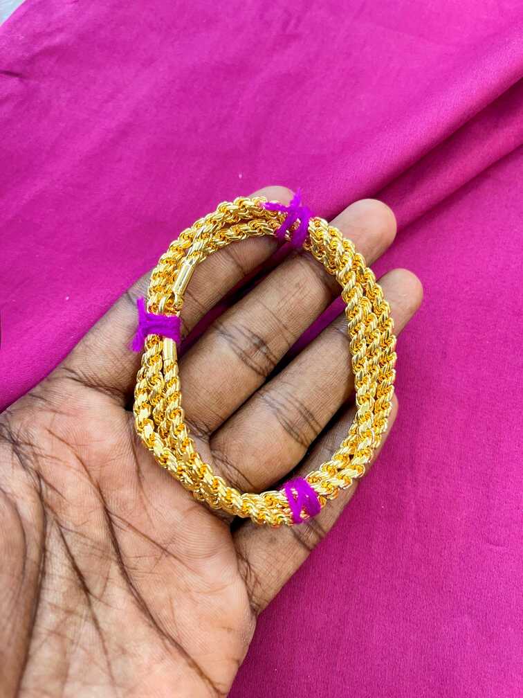 Murukku Chain Medium Gold plated