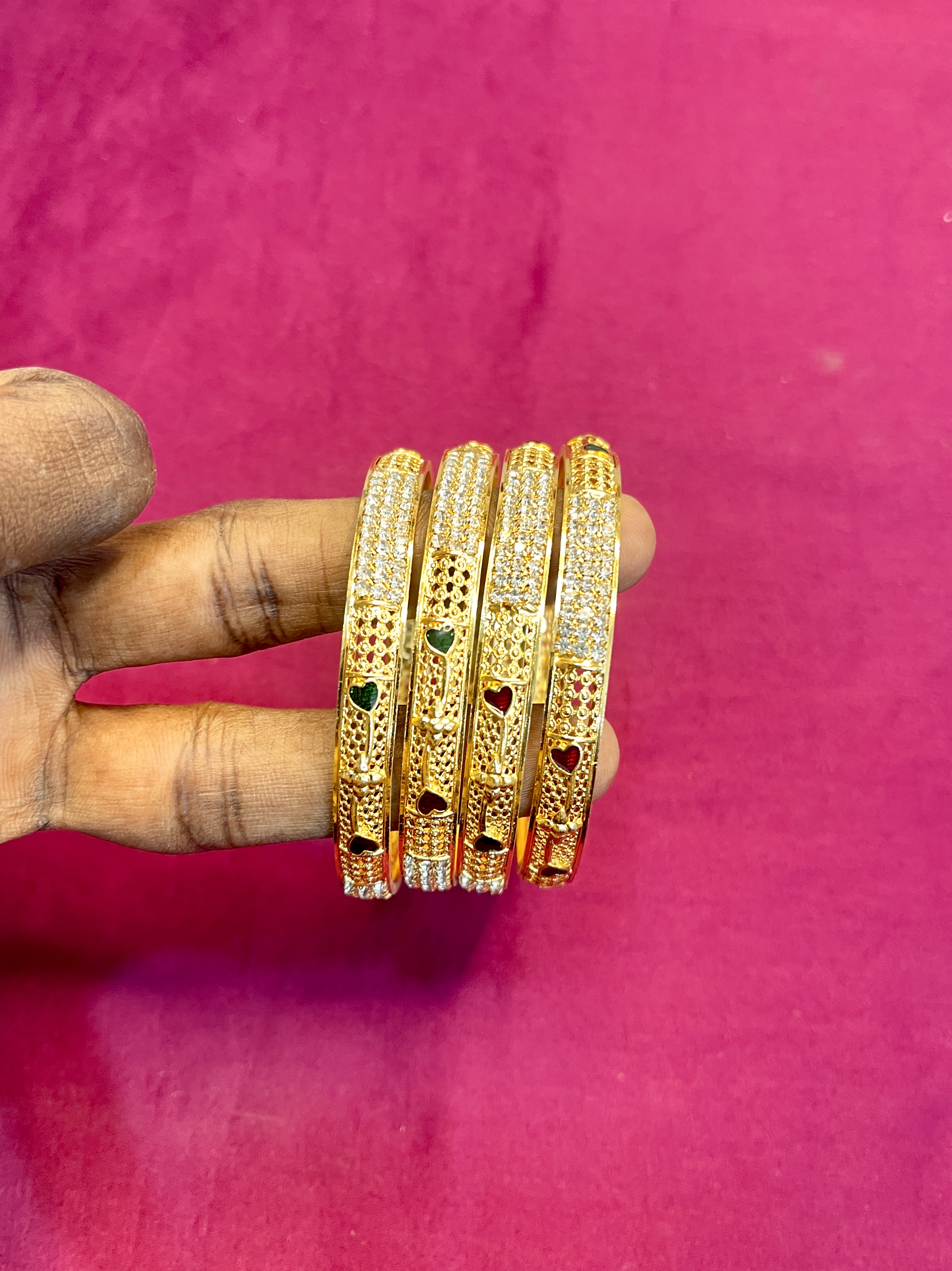 Ad Stone Impon Bangles 