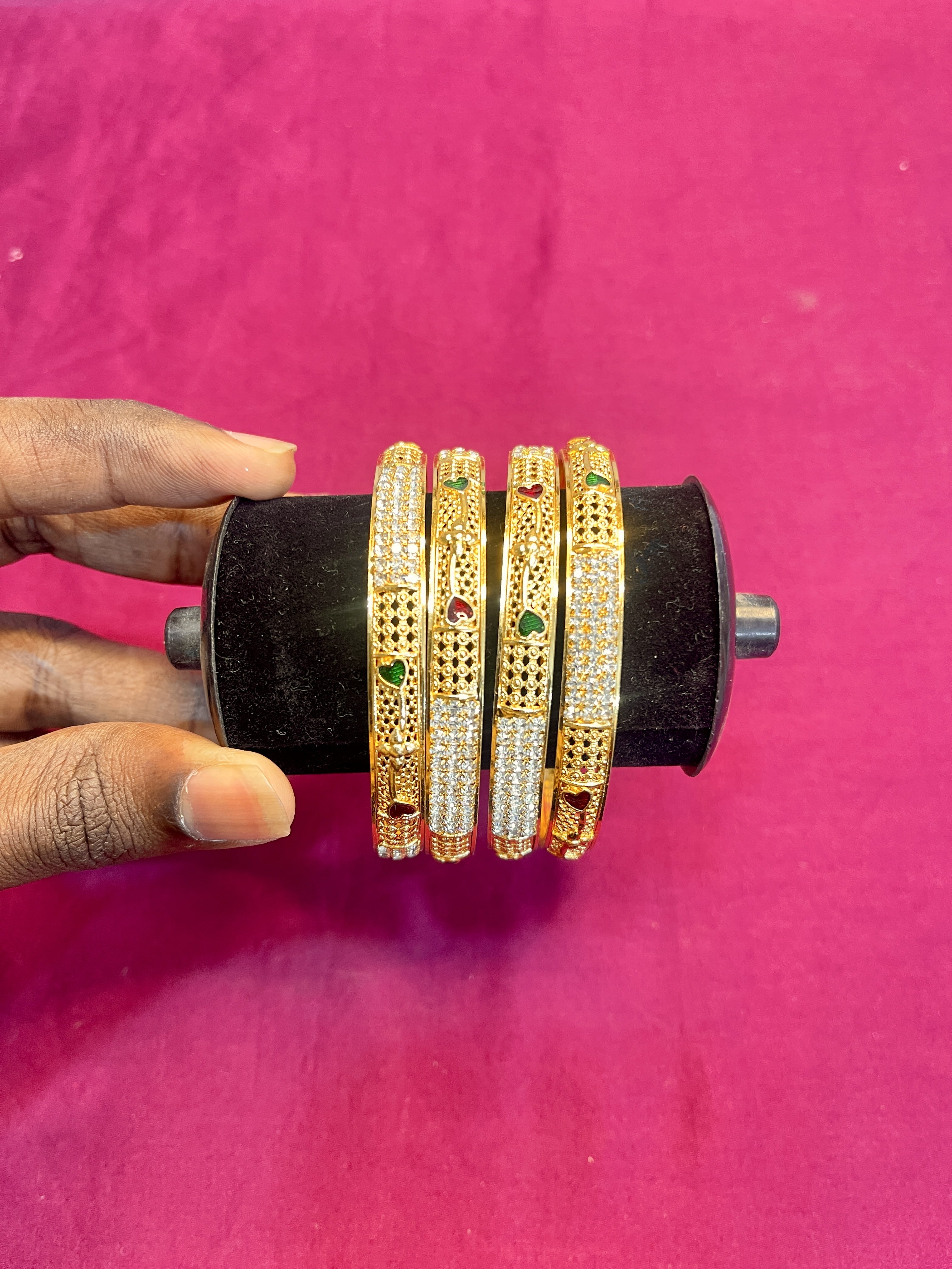 Ad Stone Impon Bangles 