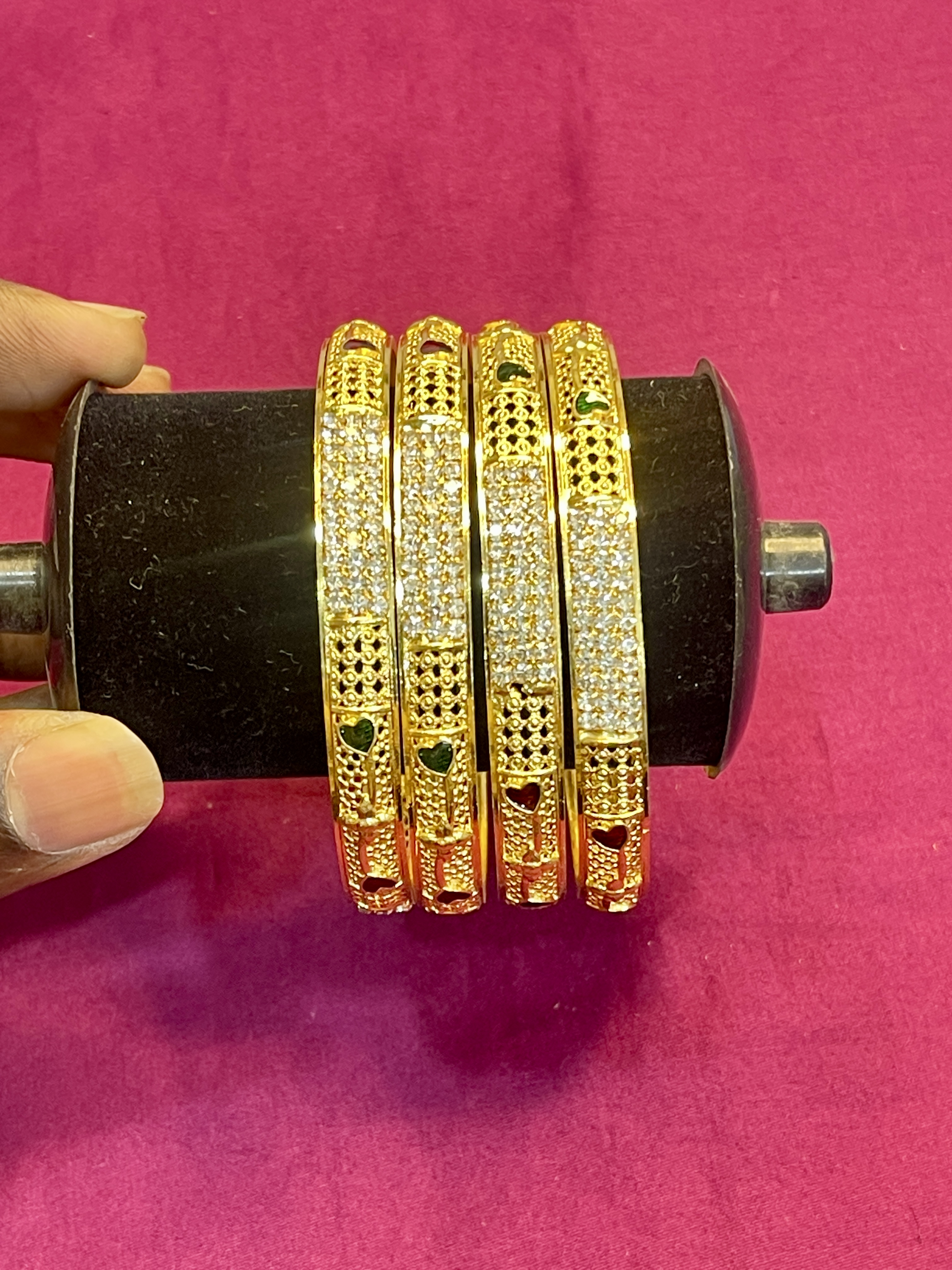 Ad Stone Impon Bangles 