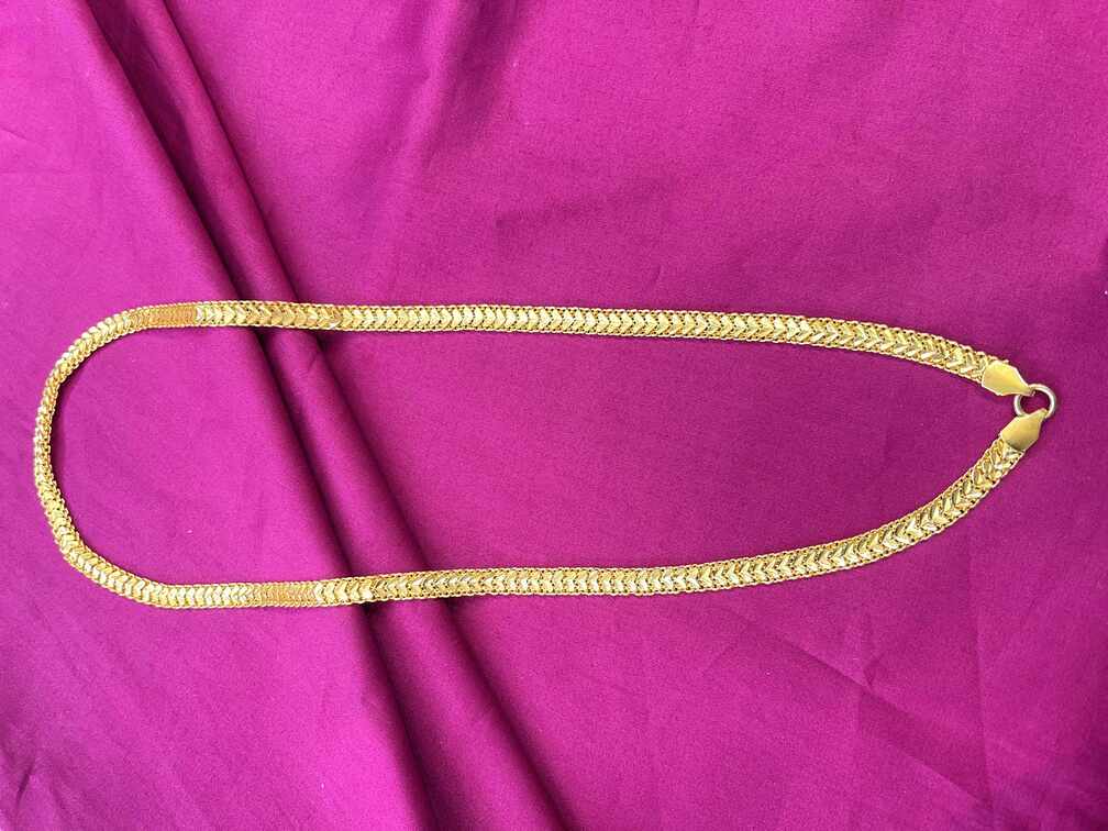 V type Chain Gold plated