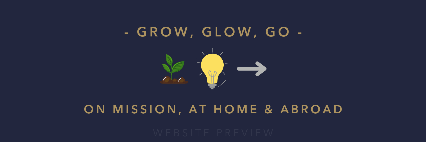 Grow, Glow, Go Bookmark