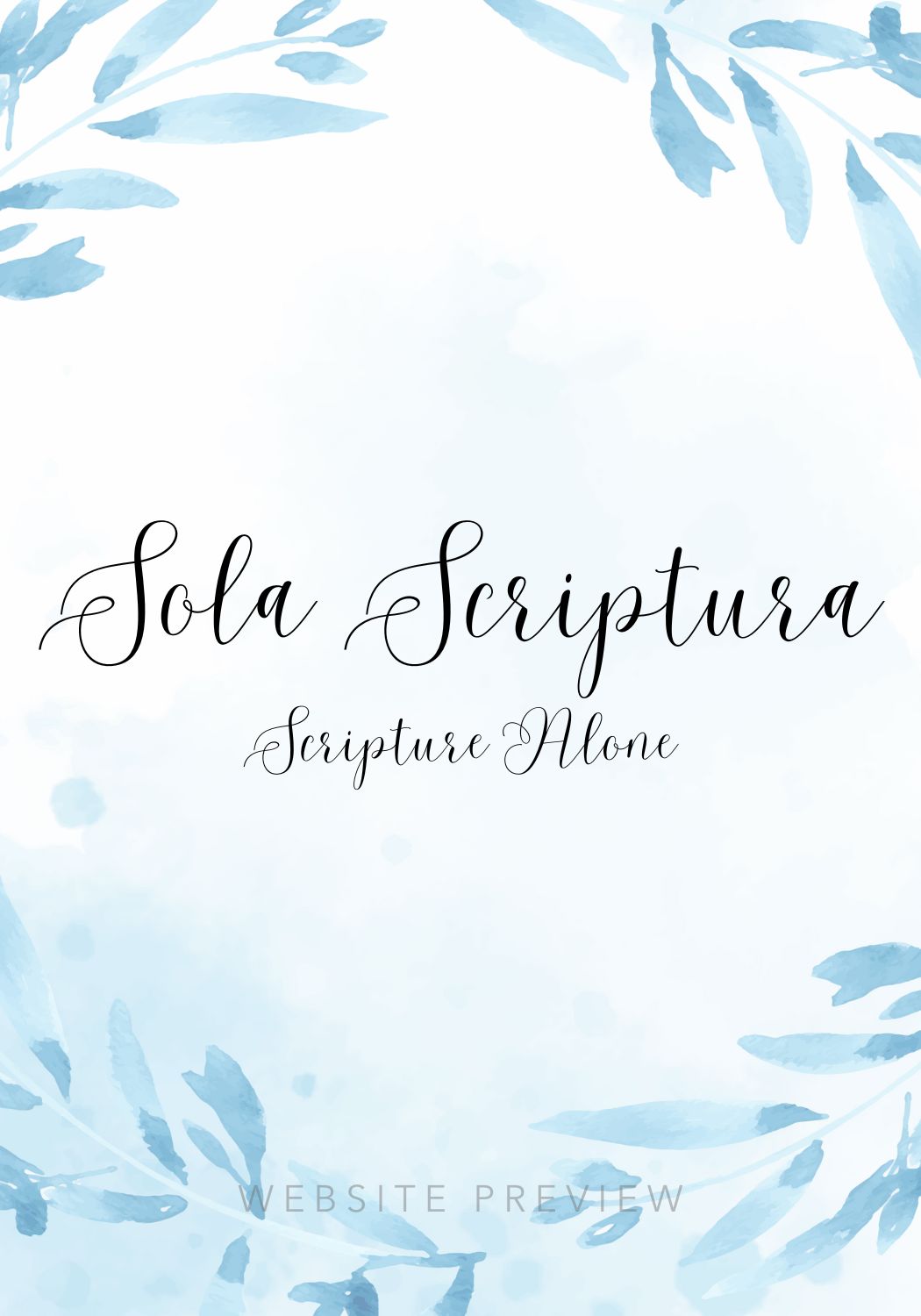 Sola Scriptura Card