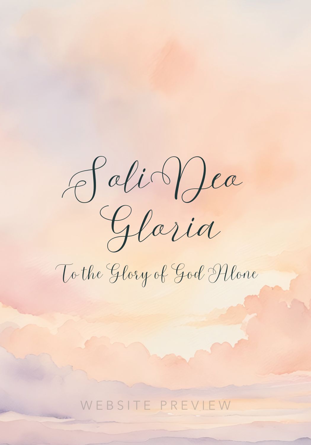 Soli Deo Gloria Card
