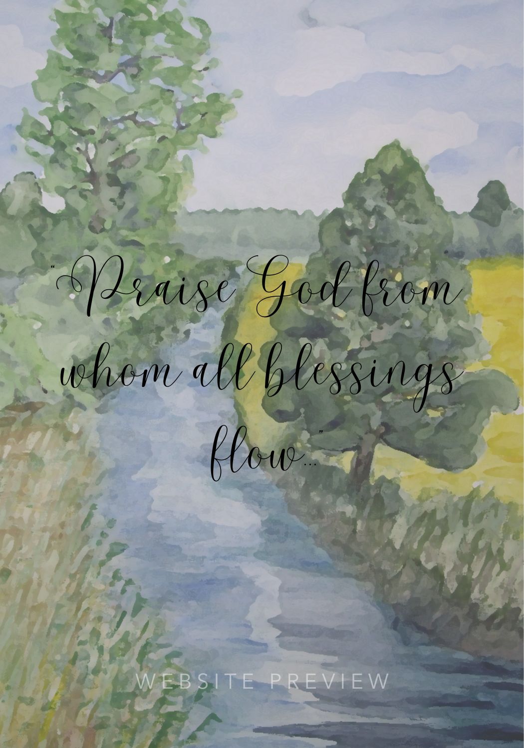 "Praise God from Whom All Blessings Flow" Card