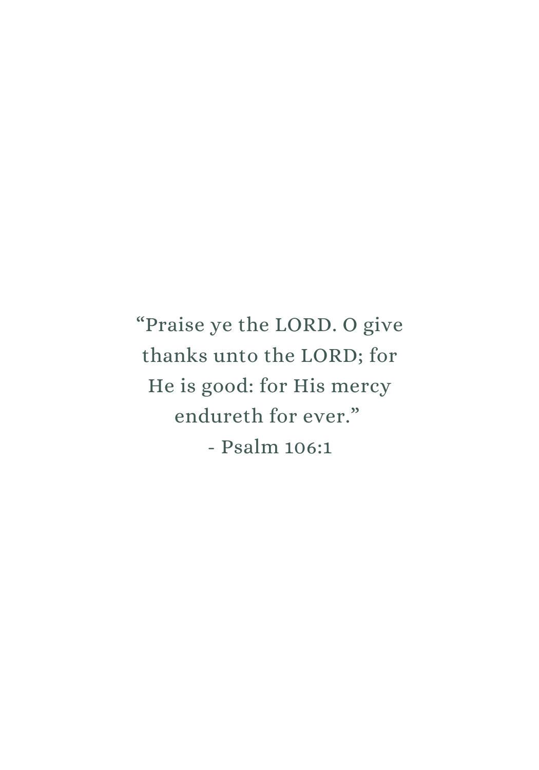"Praise God from Whom All Blessings Flow" Card