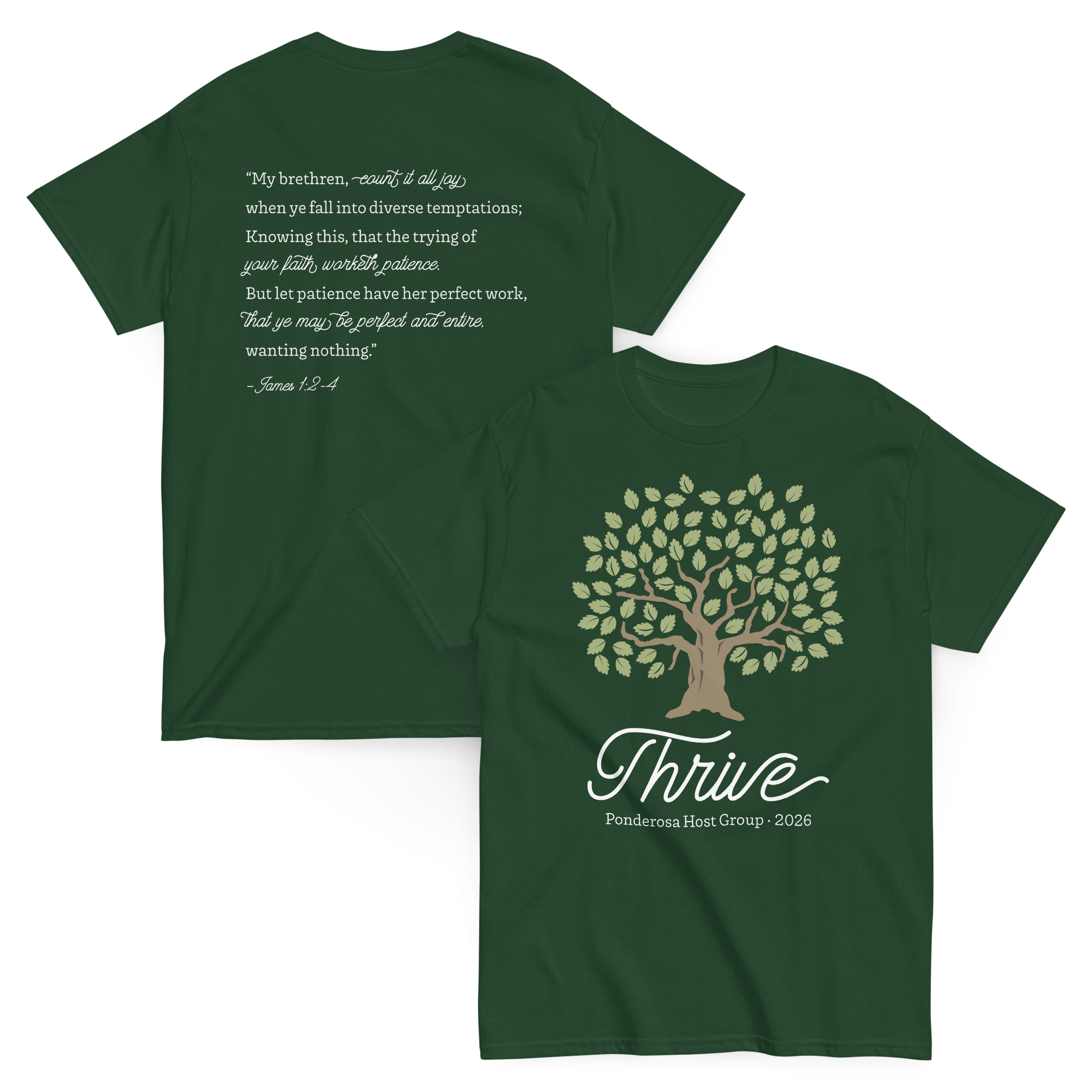 Thrive | Ponderosa Host Group T-Shirt 2026 (Adult)