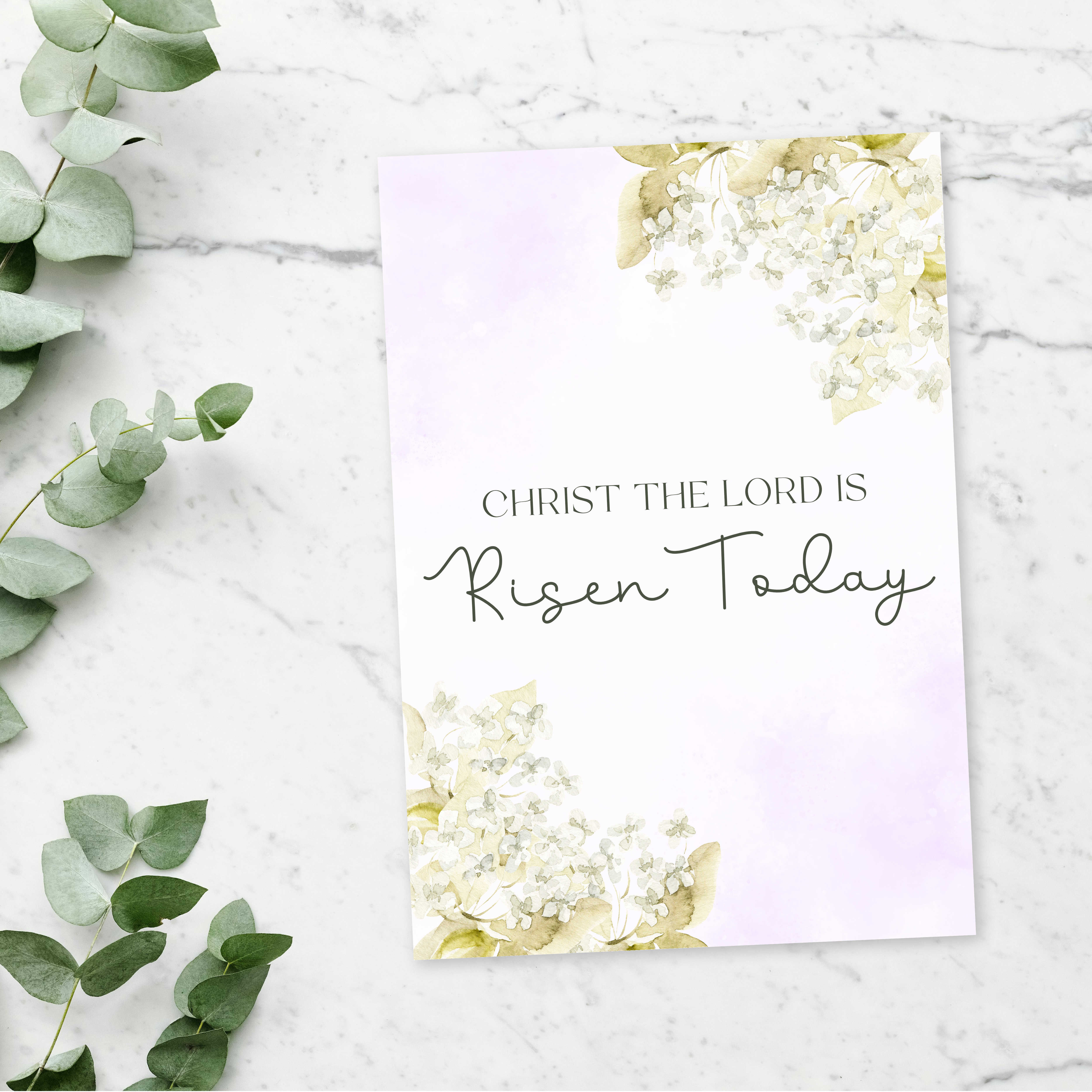 “Christ the Lord Is Risen Today” Card
