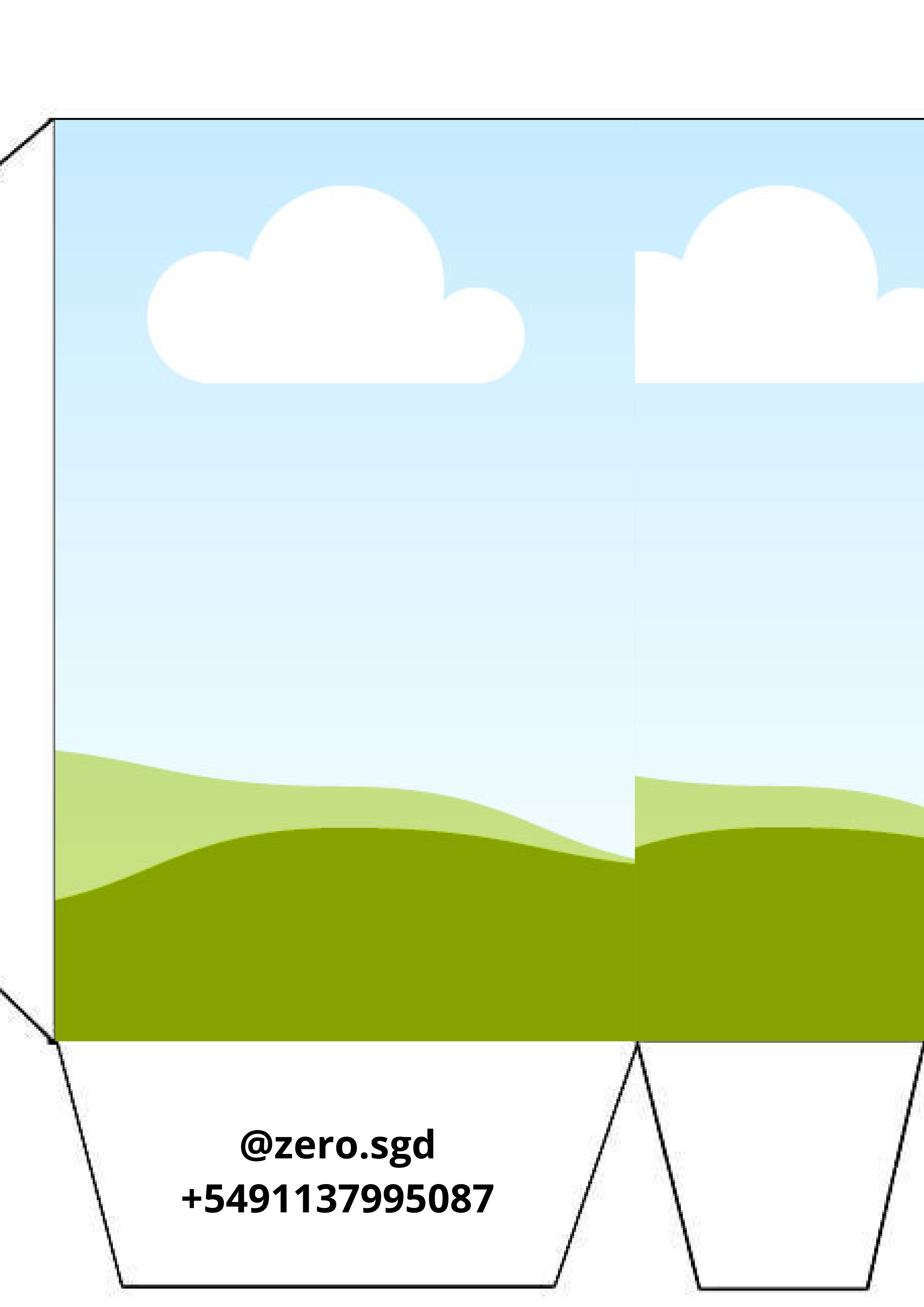 Plantilla Bolsita Golosinera Clásica 2 Hojas