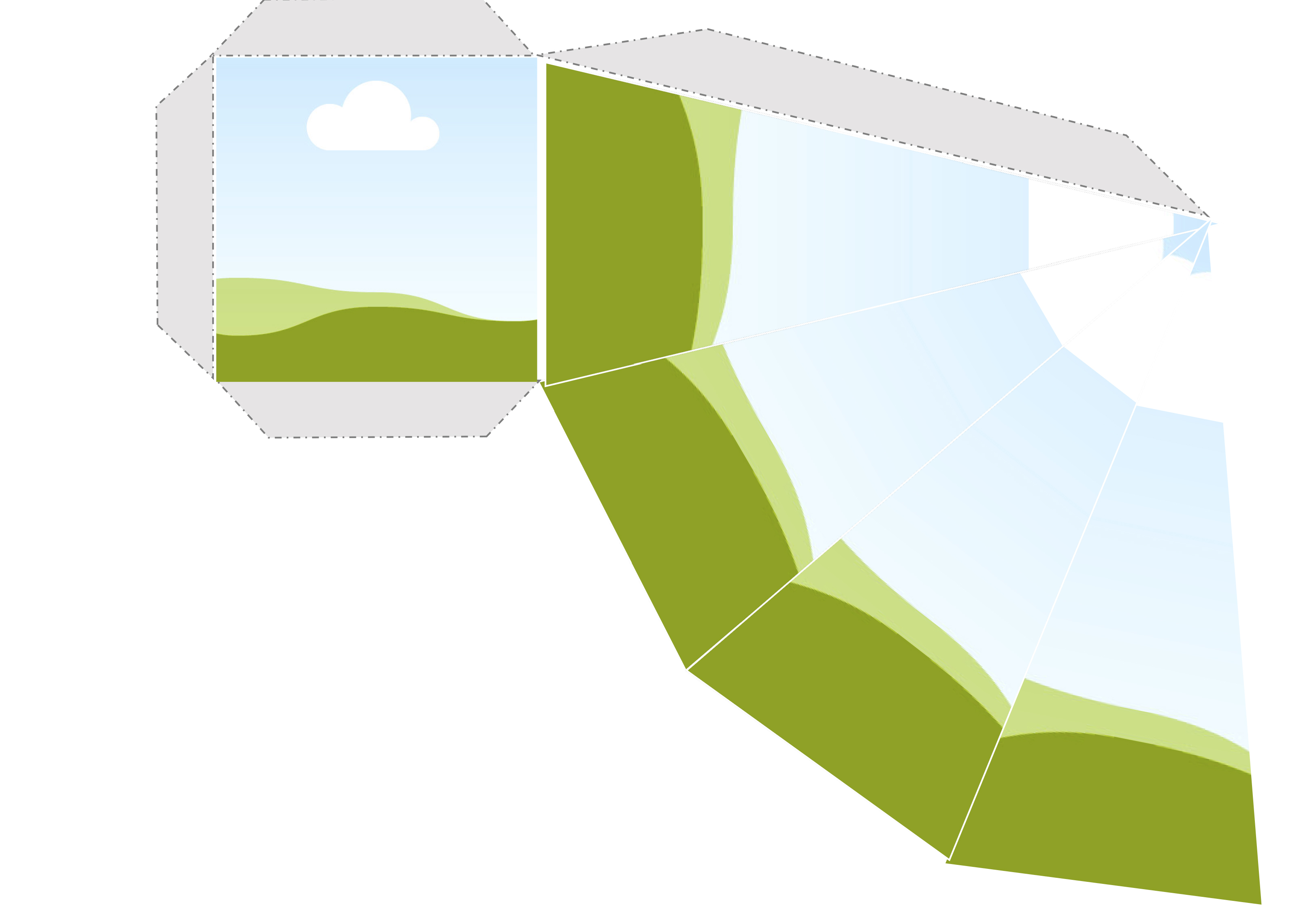 Plantilla Caja Piramide