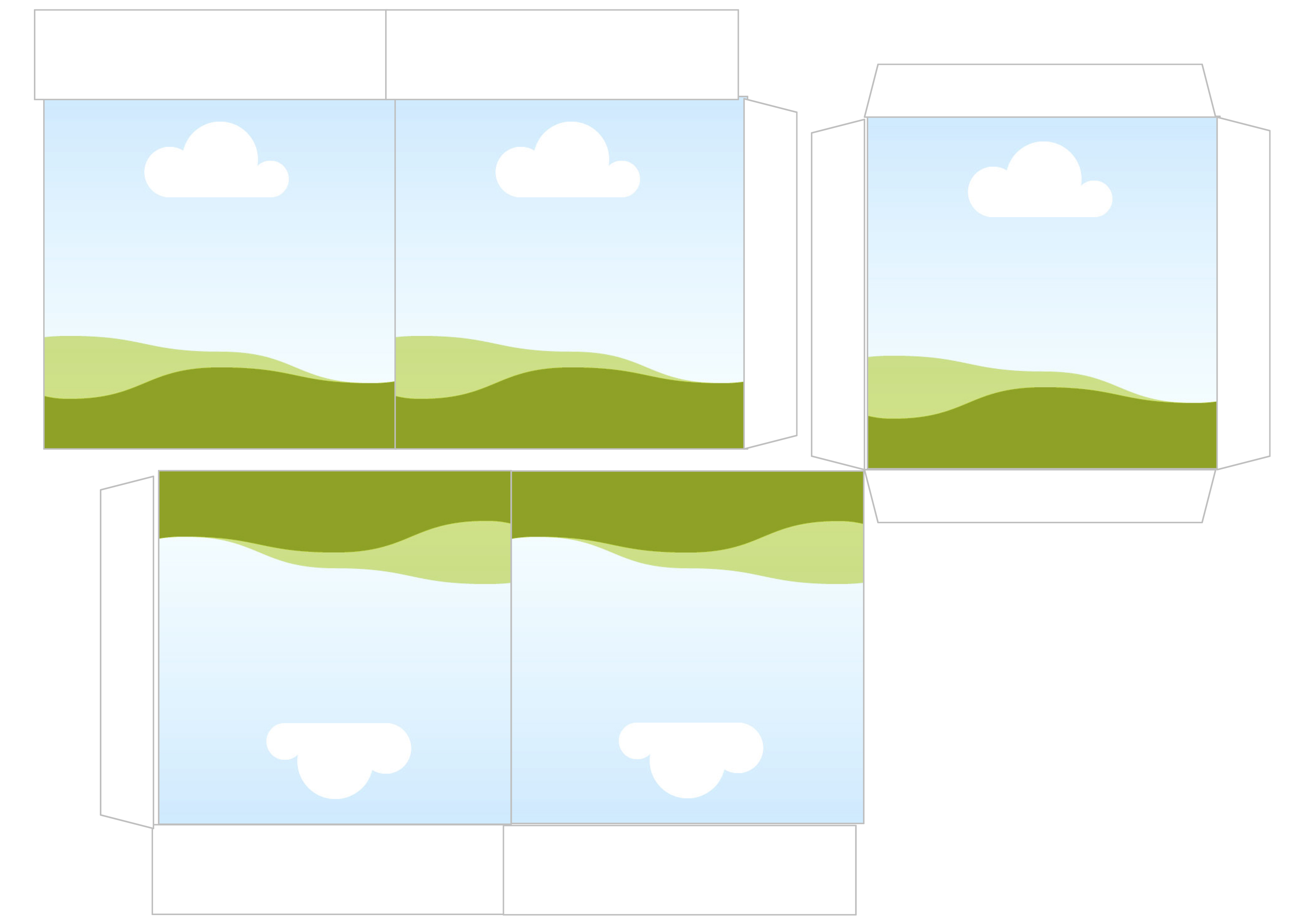 Plantilla Centro de Mesa Basico 2 hojas