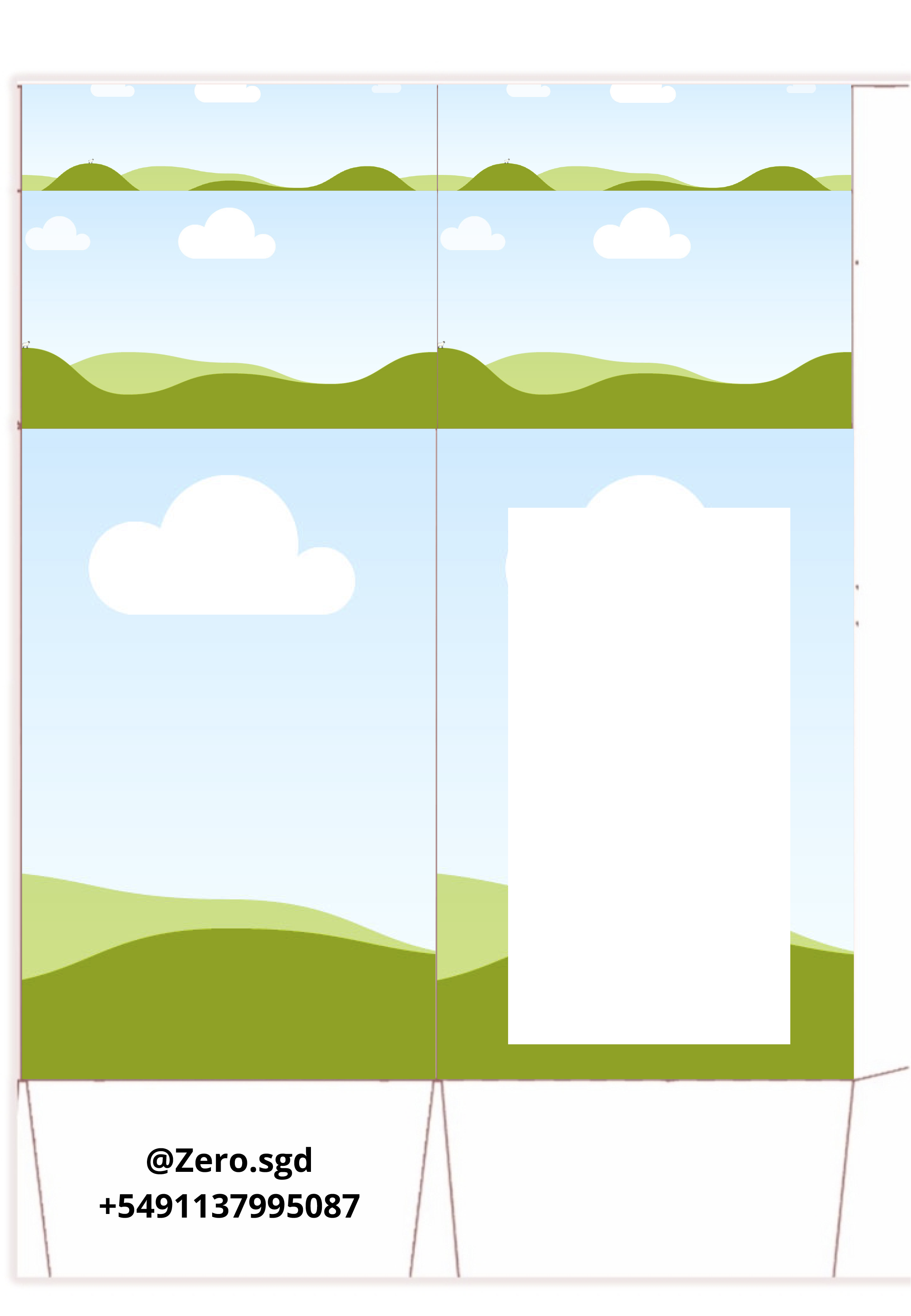 Plantilla Cajitas Milkbox Grande Con visor