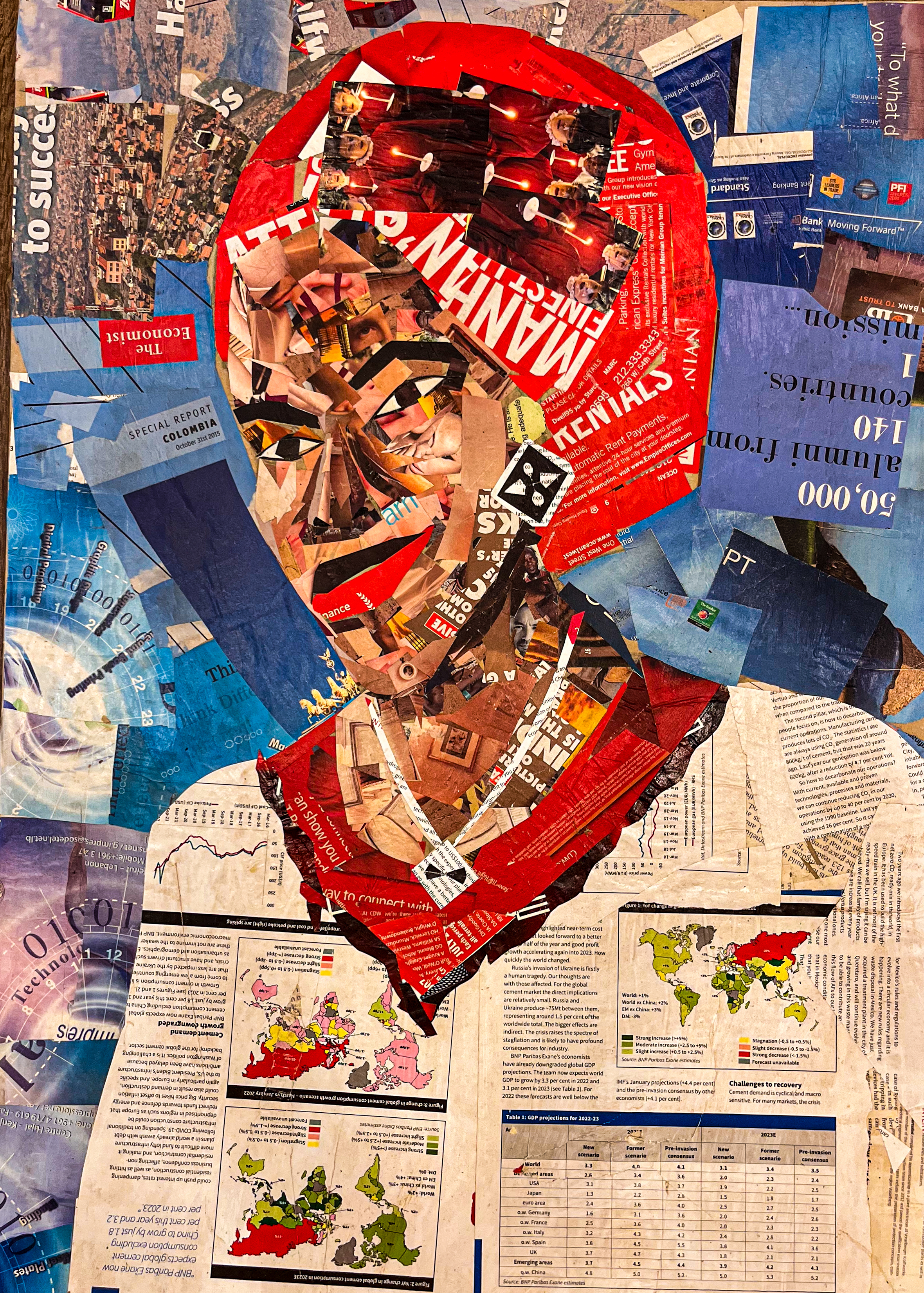 Gele Pupa Red Head Tie