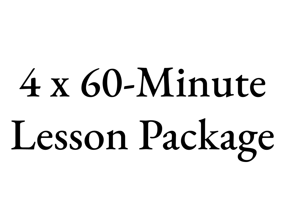 4 x 60-Minute Lesson Package