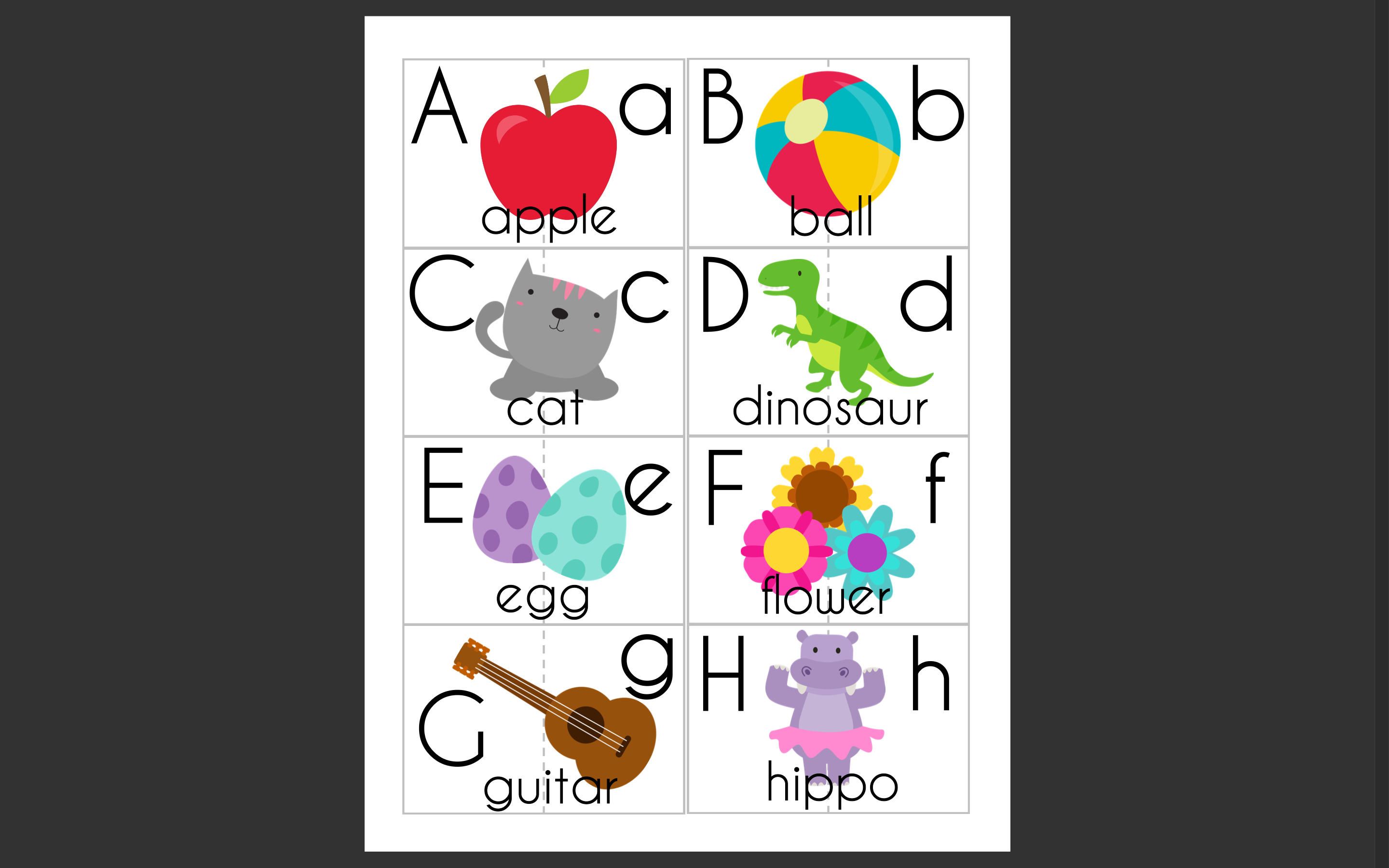 ABC Matching Visual Motor Activity 