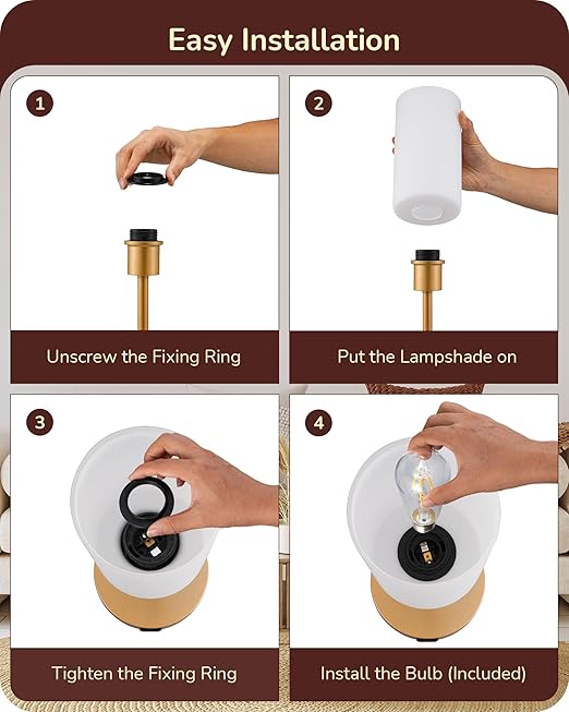 Edislive Touch Bedside Lamp
