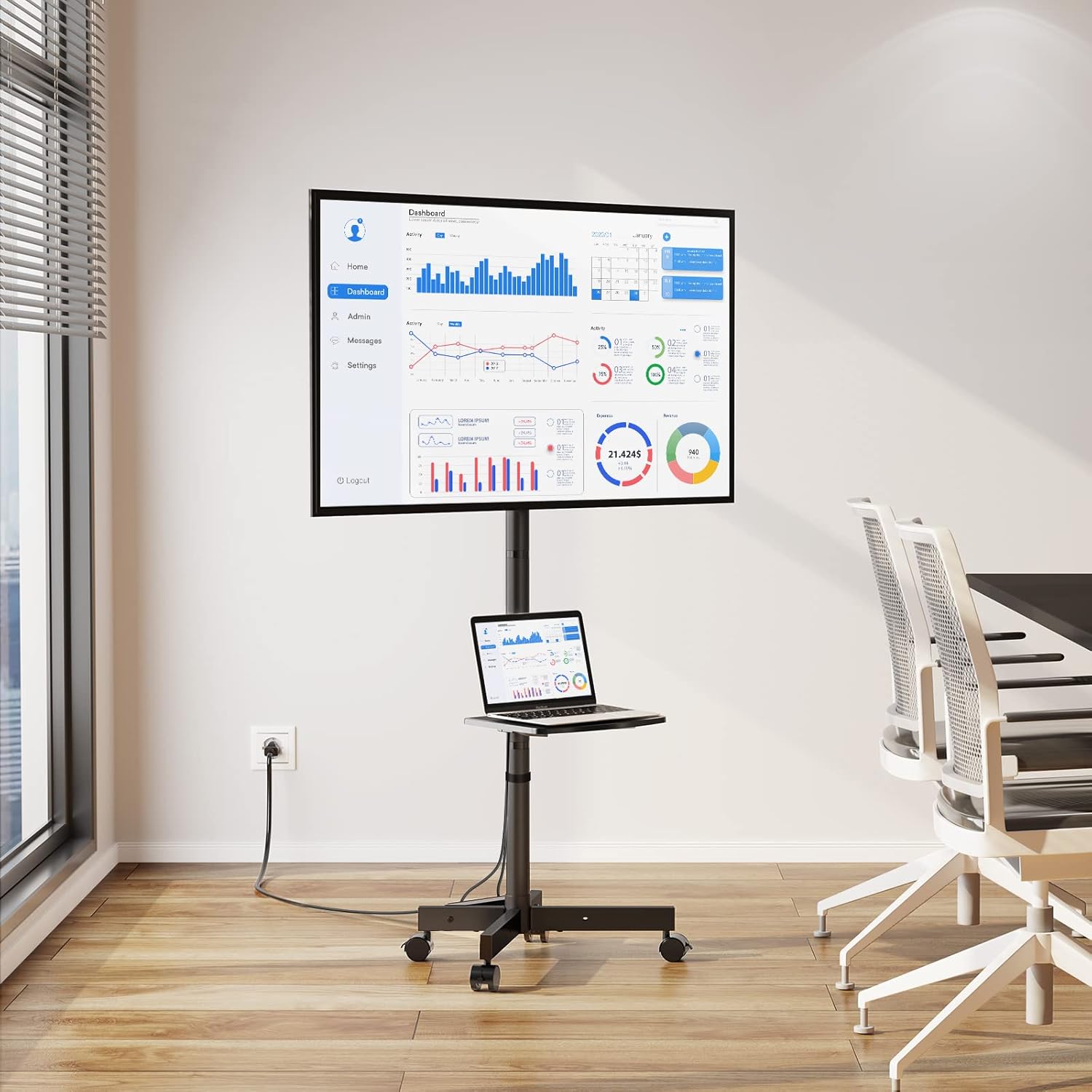 Greenstell TV Cart TS003-GL