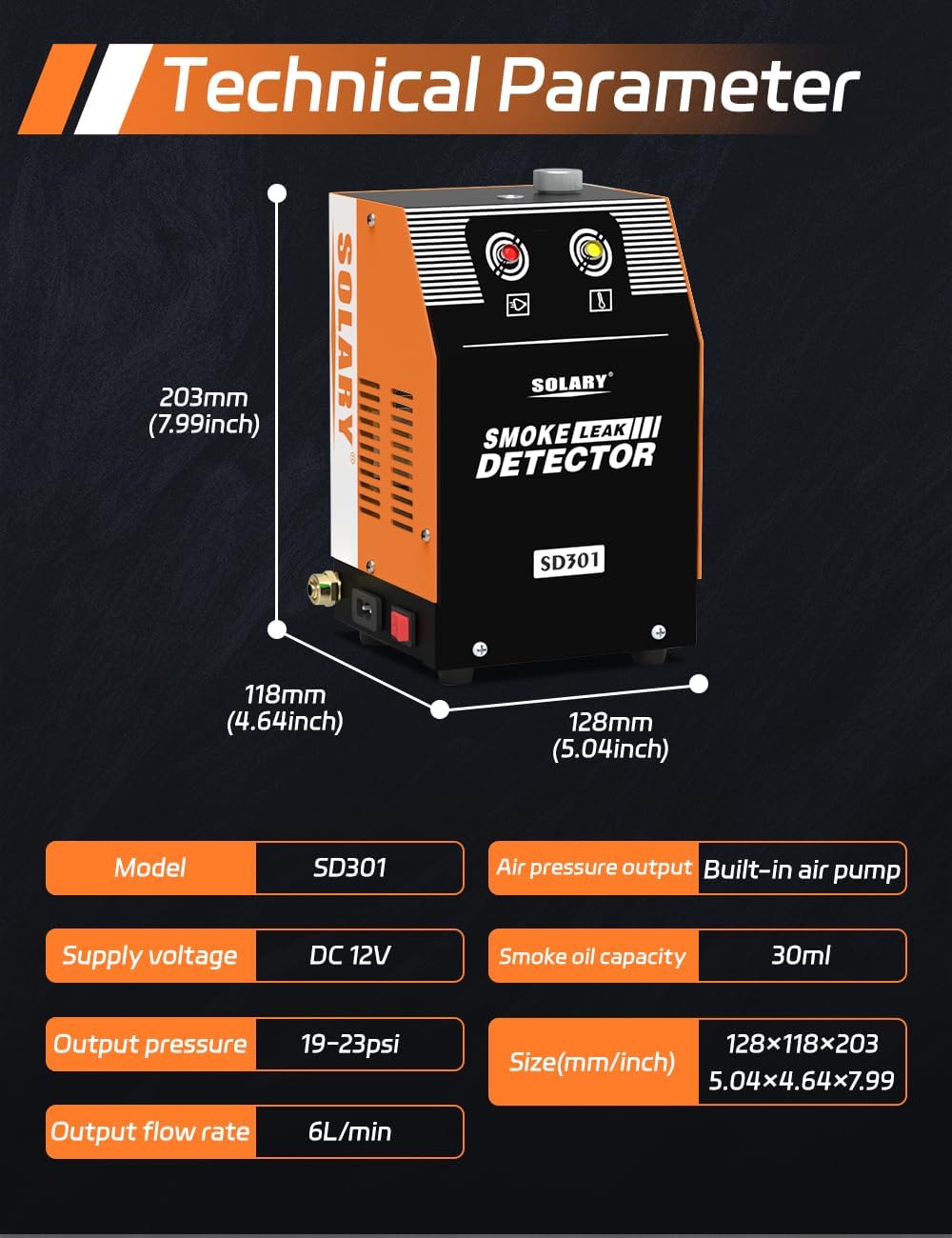 Solary Smoke Leak Tester