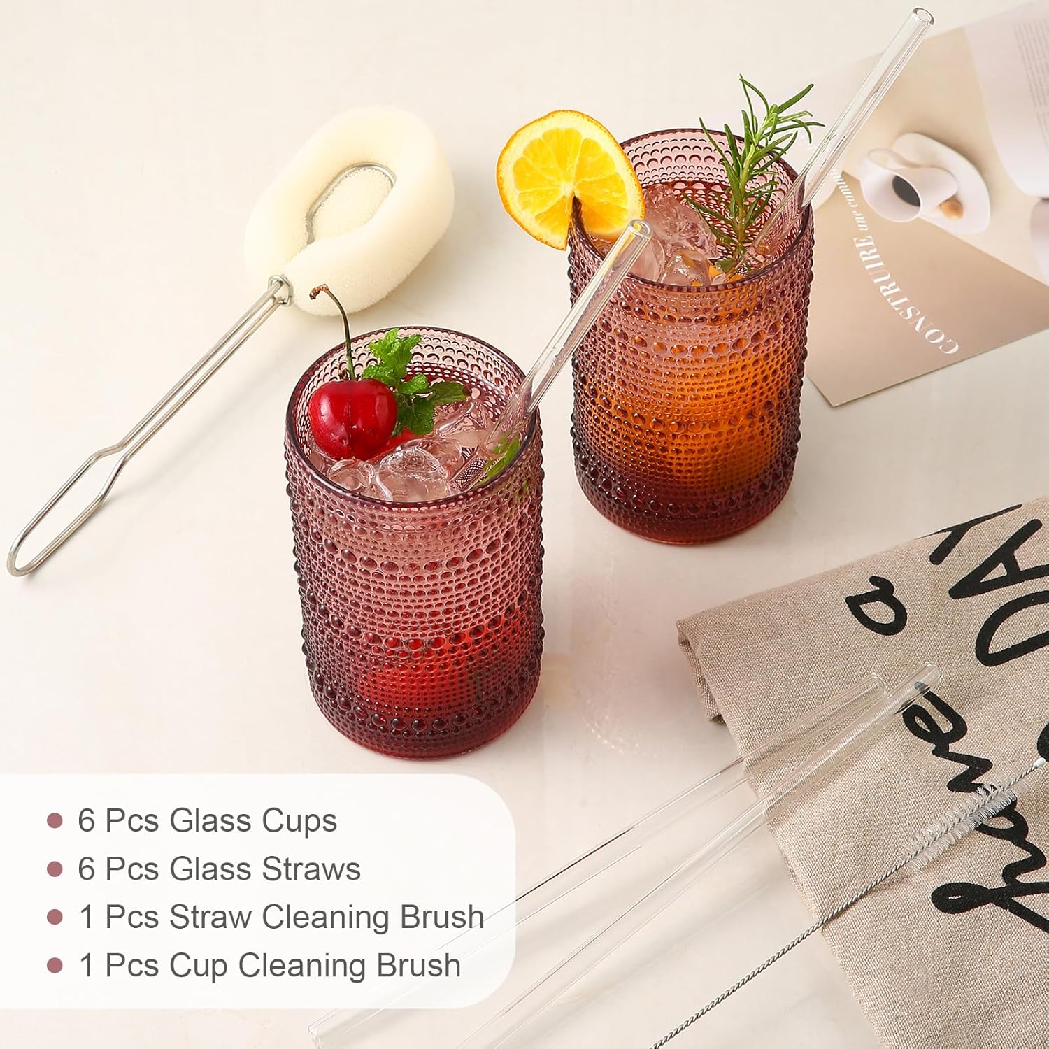 Vintage 6-Pc Glassware Set