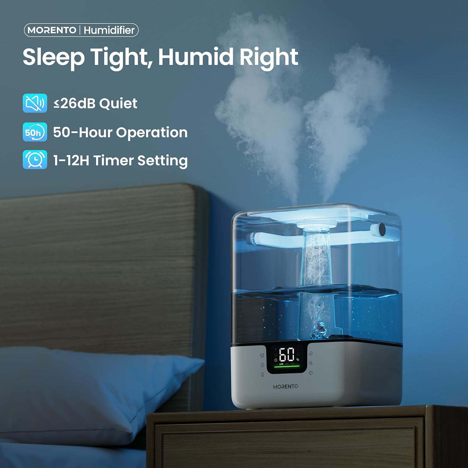 MORENTO 6L Humidifier with Diffuser