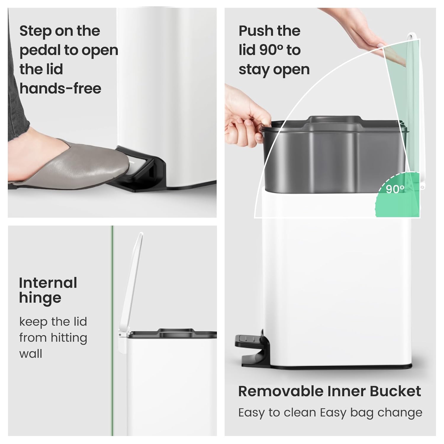 CESUN 10L Step Trash Can