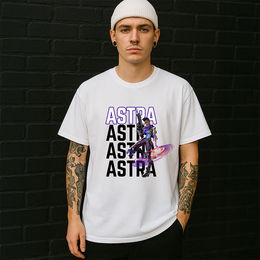 Valorant Astra T-Shirt or Sweater, Gaming T-Shirt Top PC Gamer Tee Gift for Gamer, Present for Gamer Astra V Tee, Gift for Son Gaming Tshirt