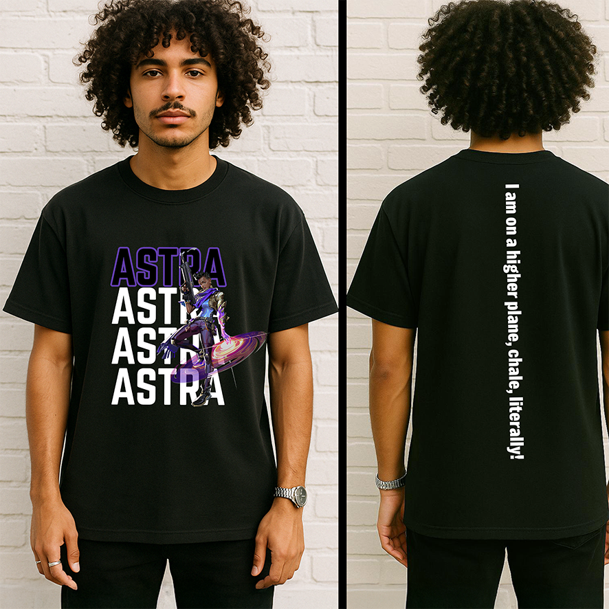 Valorant Astra T-Shirt or Sweater, Gaming T-Shirt Top PC Gamer Tee Gift for Gamer, Present for Gamer Astra V Tee, Gift for Son Gaming Tshirt