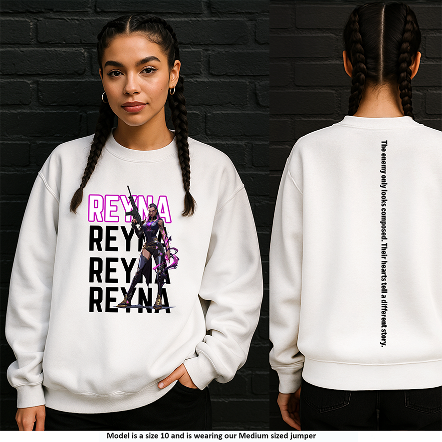 Valorant Reyna T-Shirt or Sweater, Gaming T-Shirt Top PC Gamer Tee Gift for Gamer, Present for Gamer Astra V Tee, Gift for Son Gaming Tshirt
