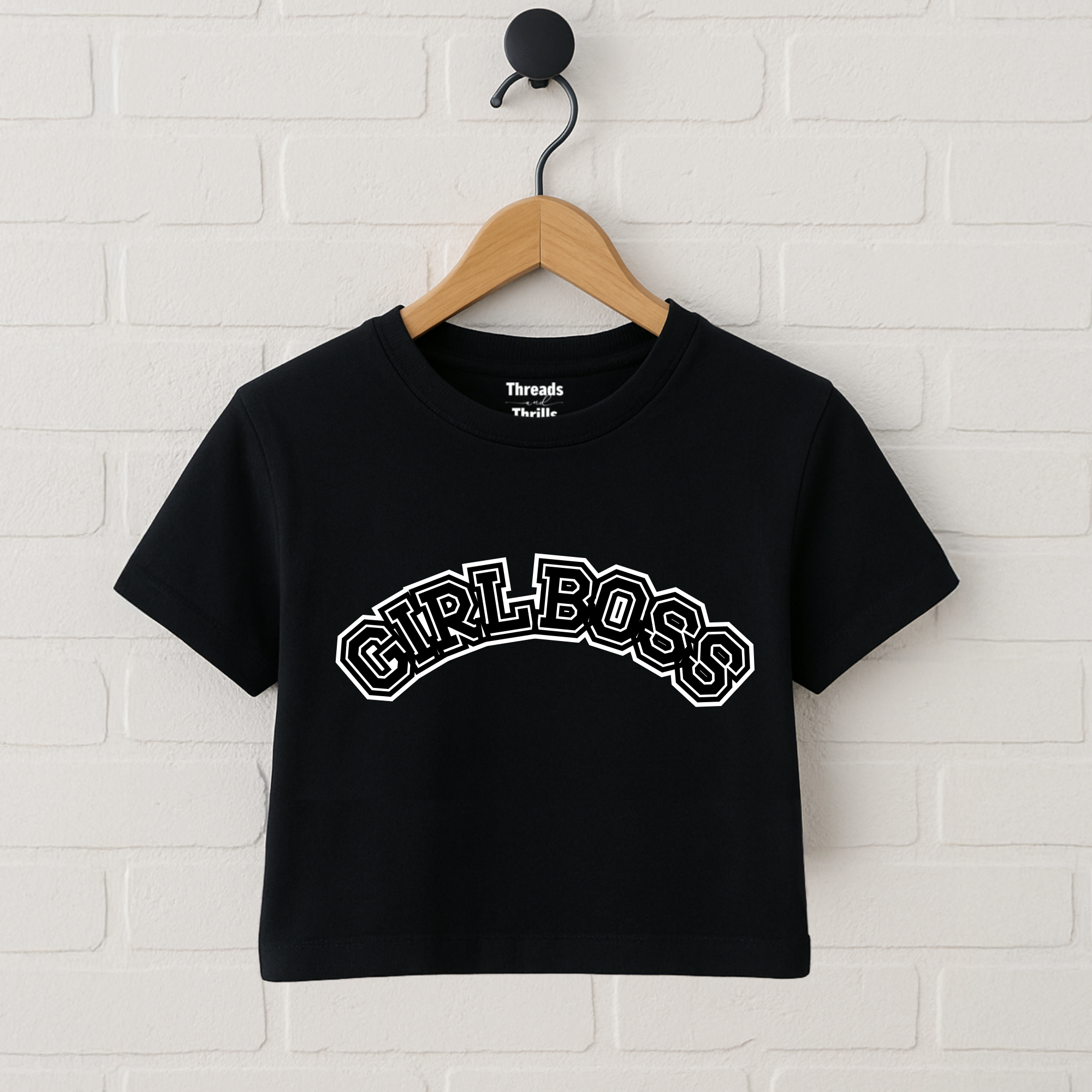 Girl Boss Crop Top, Y2K Crop Tshirt. Y2K Crop Tee, Cropped Top Crop Top, Boss Baby Tee Strong Girl Baby Tee, White Crop Top, Cropped T-Shirt