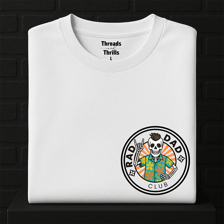 Rad Dad Tshirt, Present for Dad Shirt T-shirt Cool Dad Skeleton T Shirt, Cool Dad Jumper Gift for Dad Sweatshirt Cool Dad T Shirt Pressie for Dad