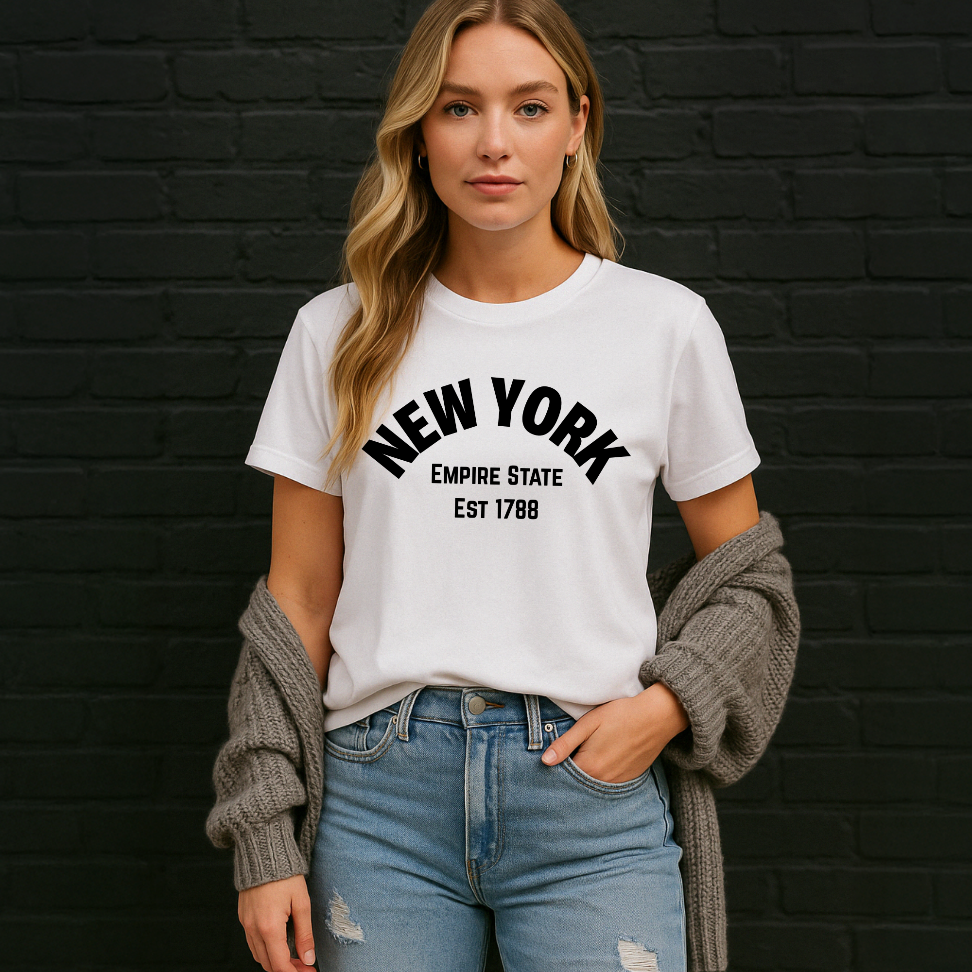 New York Streetwear T-Shirt or Jumper, Statement T-Shirt, Empire State T-Shirt, NY Logo Tee, Graphic Bold Word Tshirt, New York Jumper, New York Sweater, NY Tee Top, NY Jumper